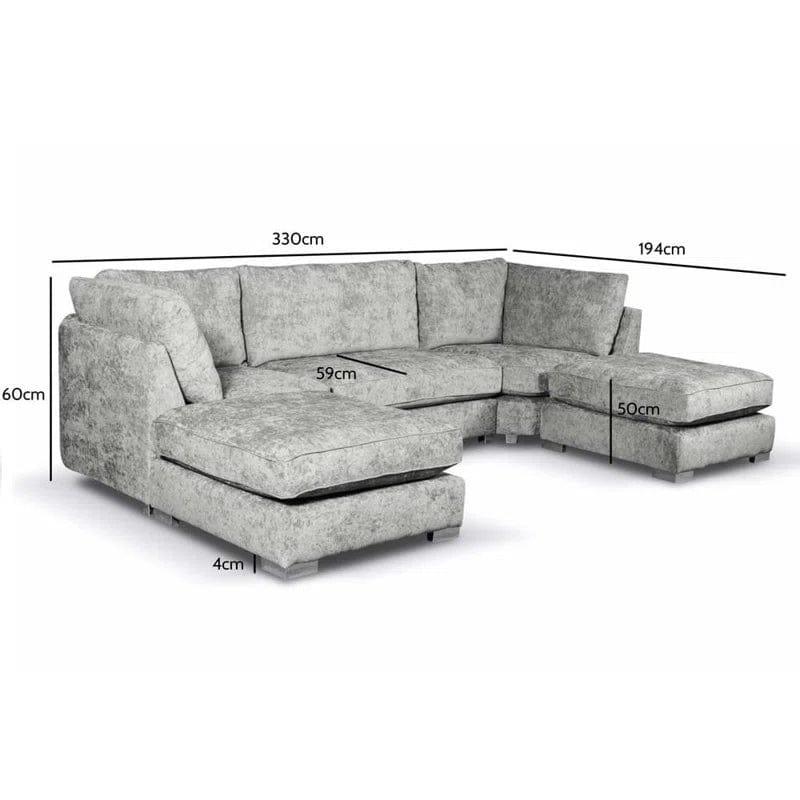 Haawa 3 - Piece Upholstered Corner Sofa - Ouch Cart 