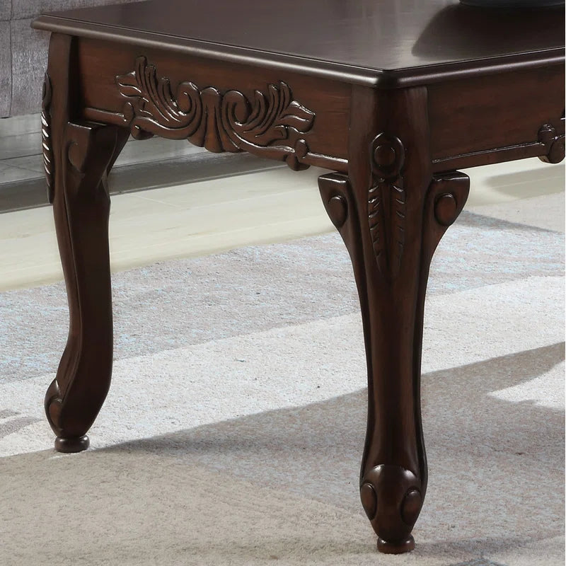 Halima Carved Wood Frame 5-piece Living Room Set