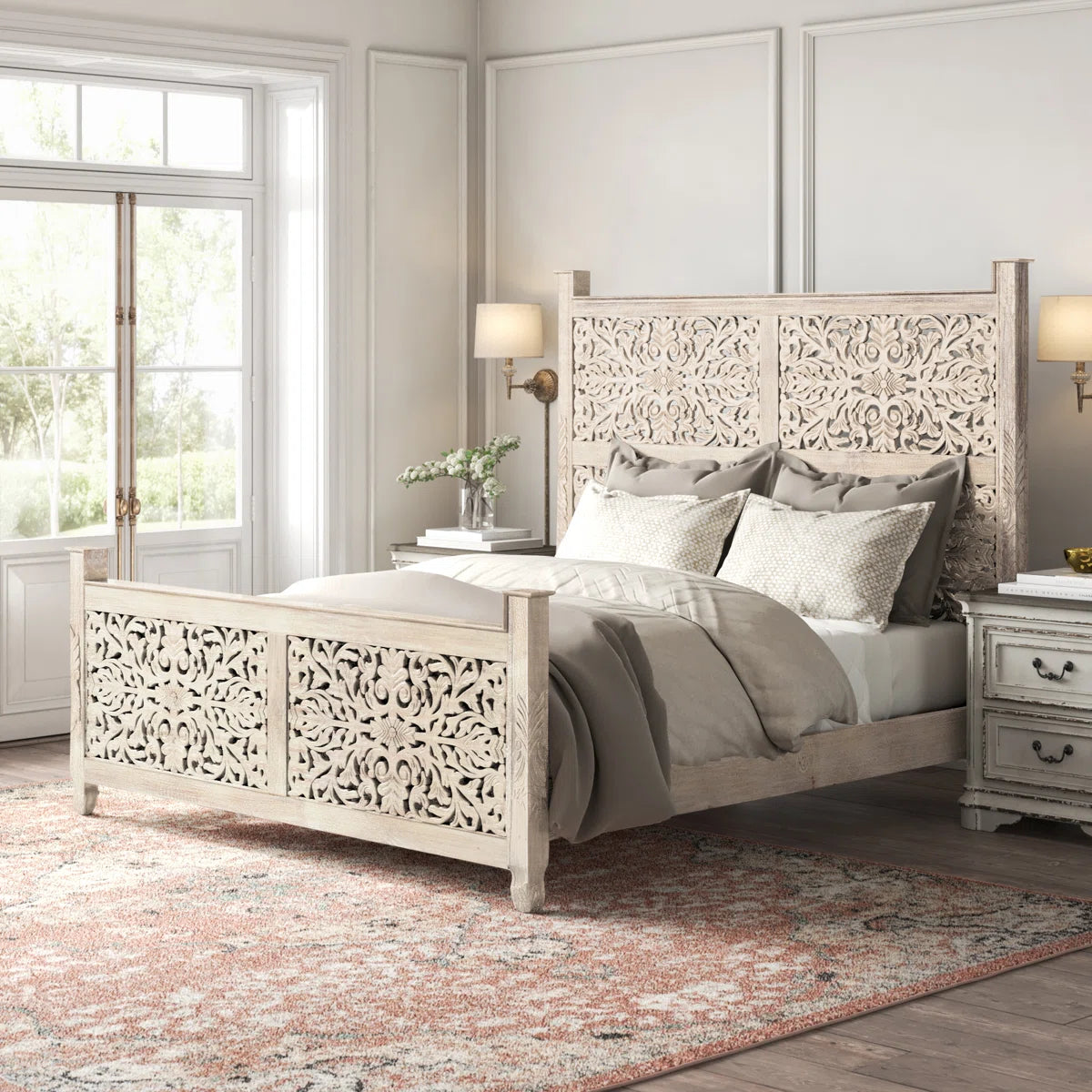 Harleen Solid Wood Standard Bed - OUCH CART | Bed