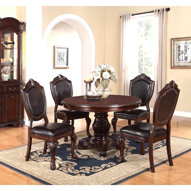 5 - Piece Pedestal Dining Set - Ouch Cart 