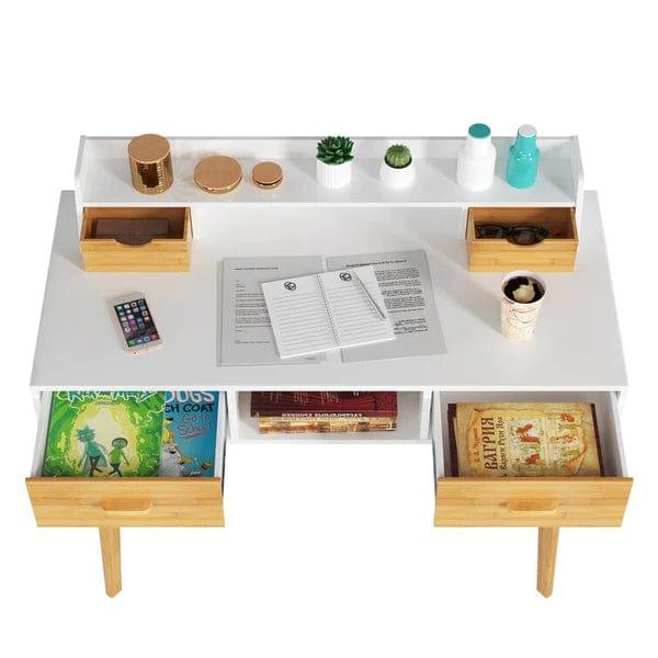 Silvia Study Table with Storage - Ouch Cart 