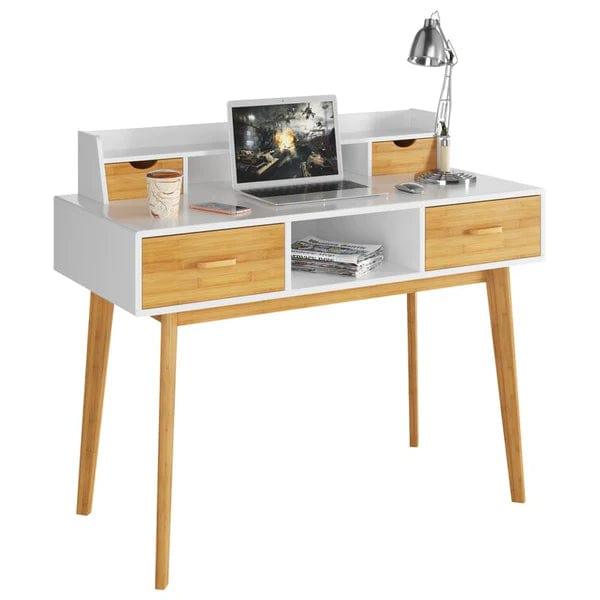 Silvia Study Table with Storage - Ouch Cart 