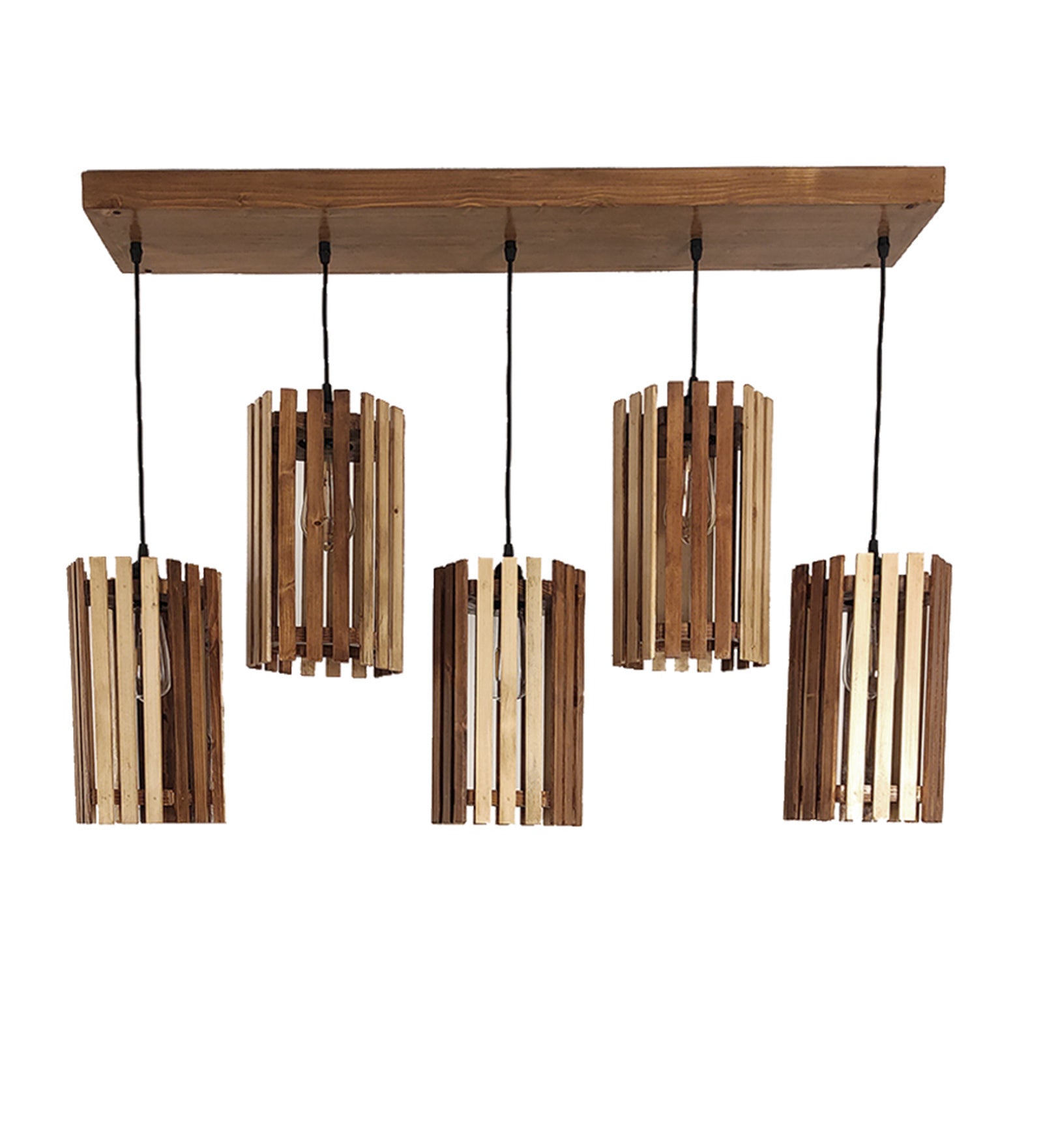 Hexa Brown 5 Series Hanging Lamp (BULB NOT INCLUDED)