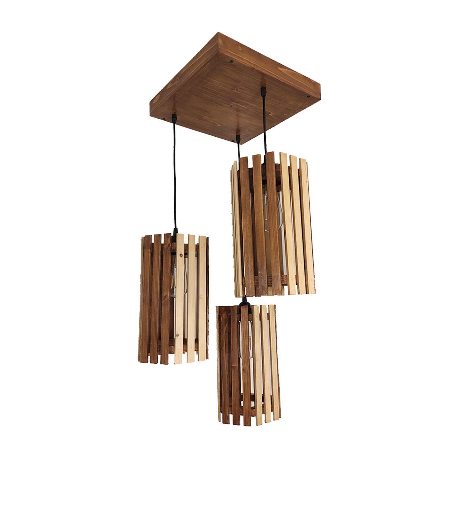 Hexa Beige & Brown Cluster Hanging Lamp (BULB NOT INCLUDED)