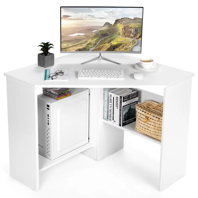 Space-Saving Efficiency: Corner Computer Desk for an Organized Workspace