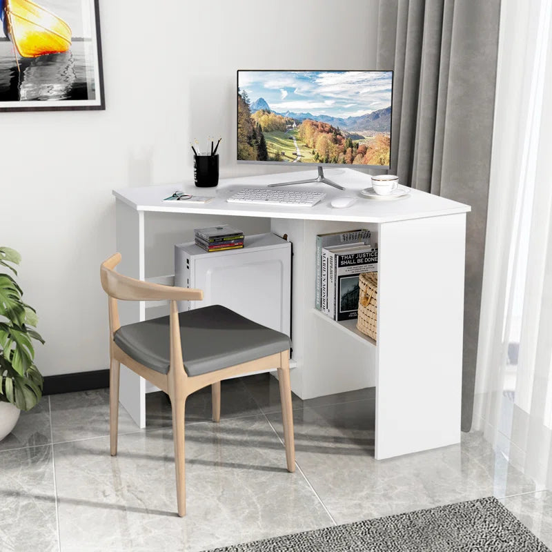 Space-Saving Efficiency: Corner Computer Desk for an Organized Workspace