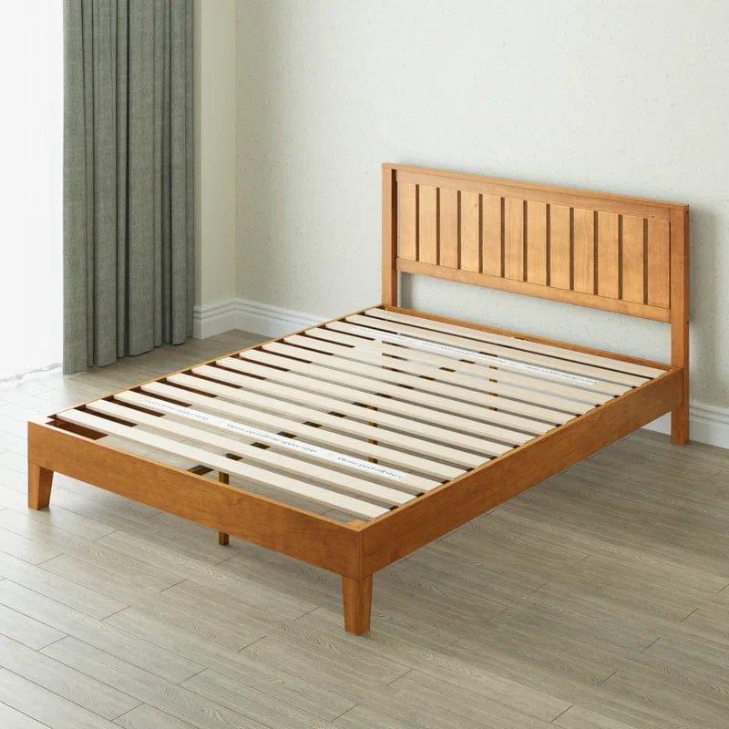 Hykkon Morgan Bed Frame with Classic Panneled Headboard - Ouch Cart 