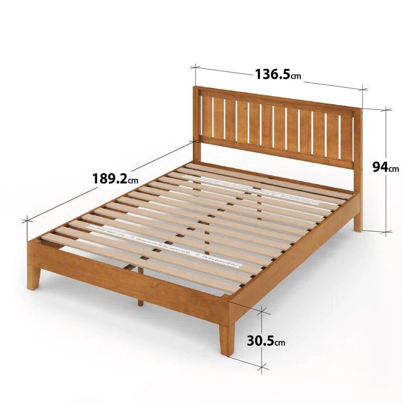 Hykkon Morgan Bed Frame with Classic Panneled Headboard - Ouch Cart 
