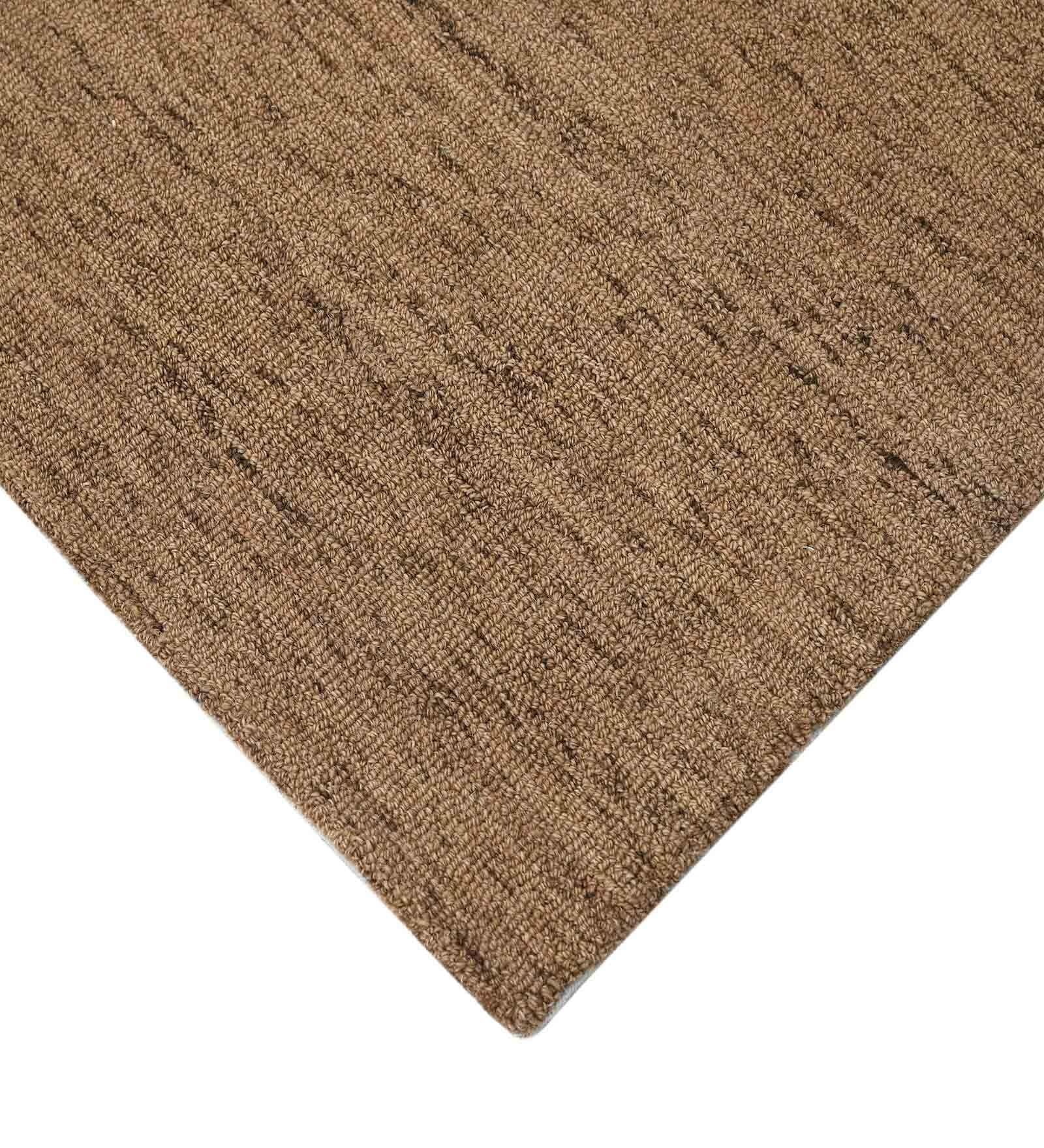 BROWN Wool & Viscose Canyan 4x6 Feet Hand-Tufted Carpet - Rug - Ouch Cart 