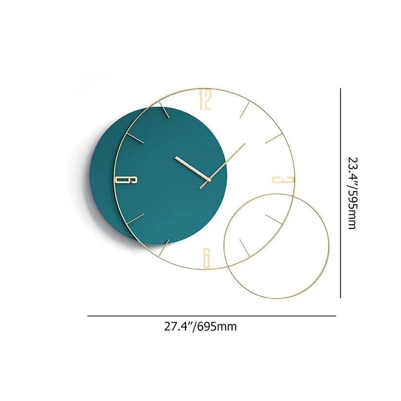 Long state Balck minimalist wall clock - Ouch Cart 