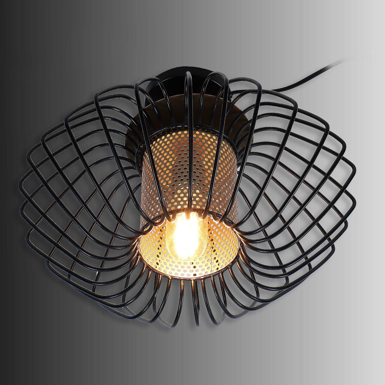 Salma 1 Head Black Mordern Chandelier By SS Lightings - Ouch Cart 