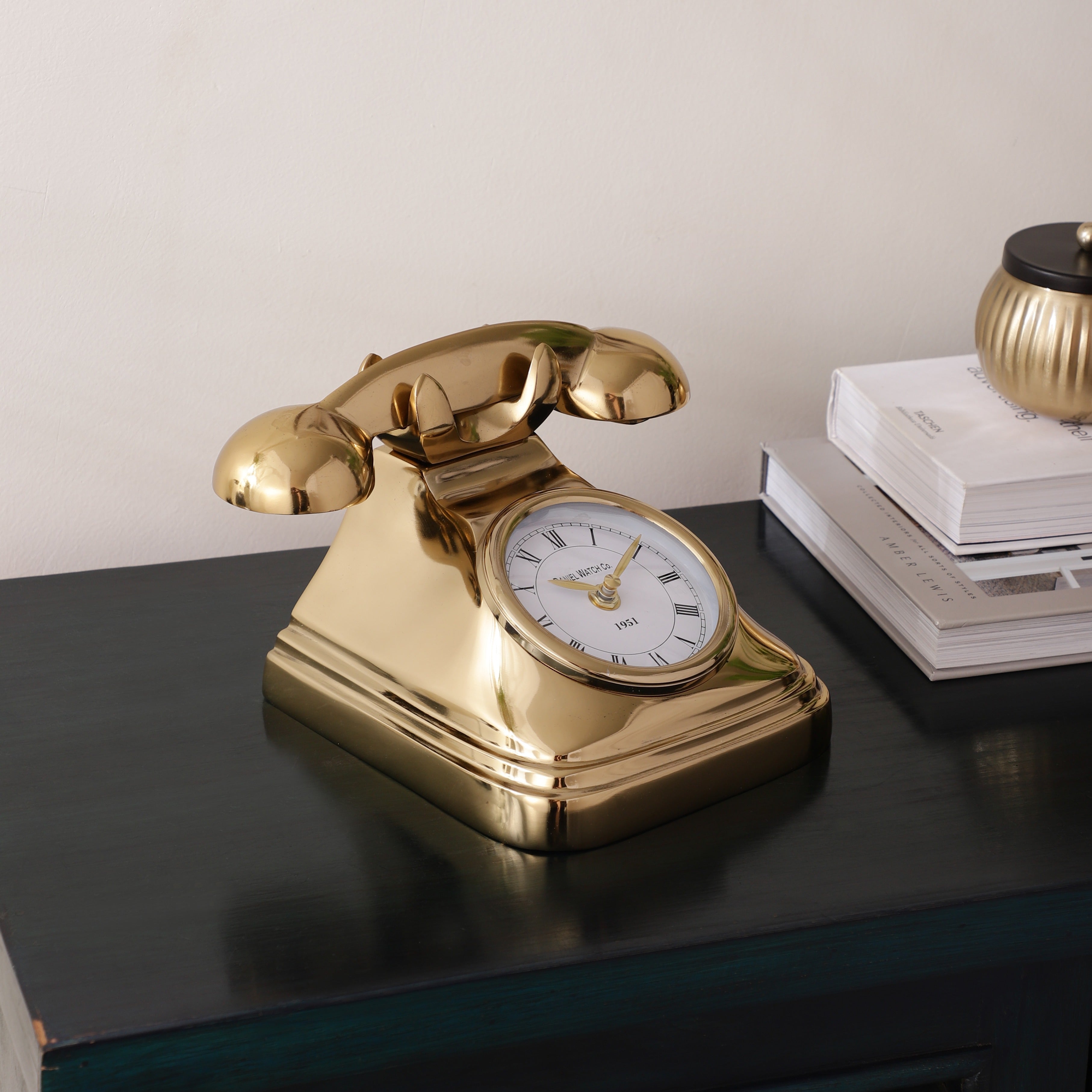 DialTime Table Clock in Gold Finish