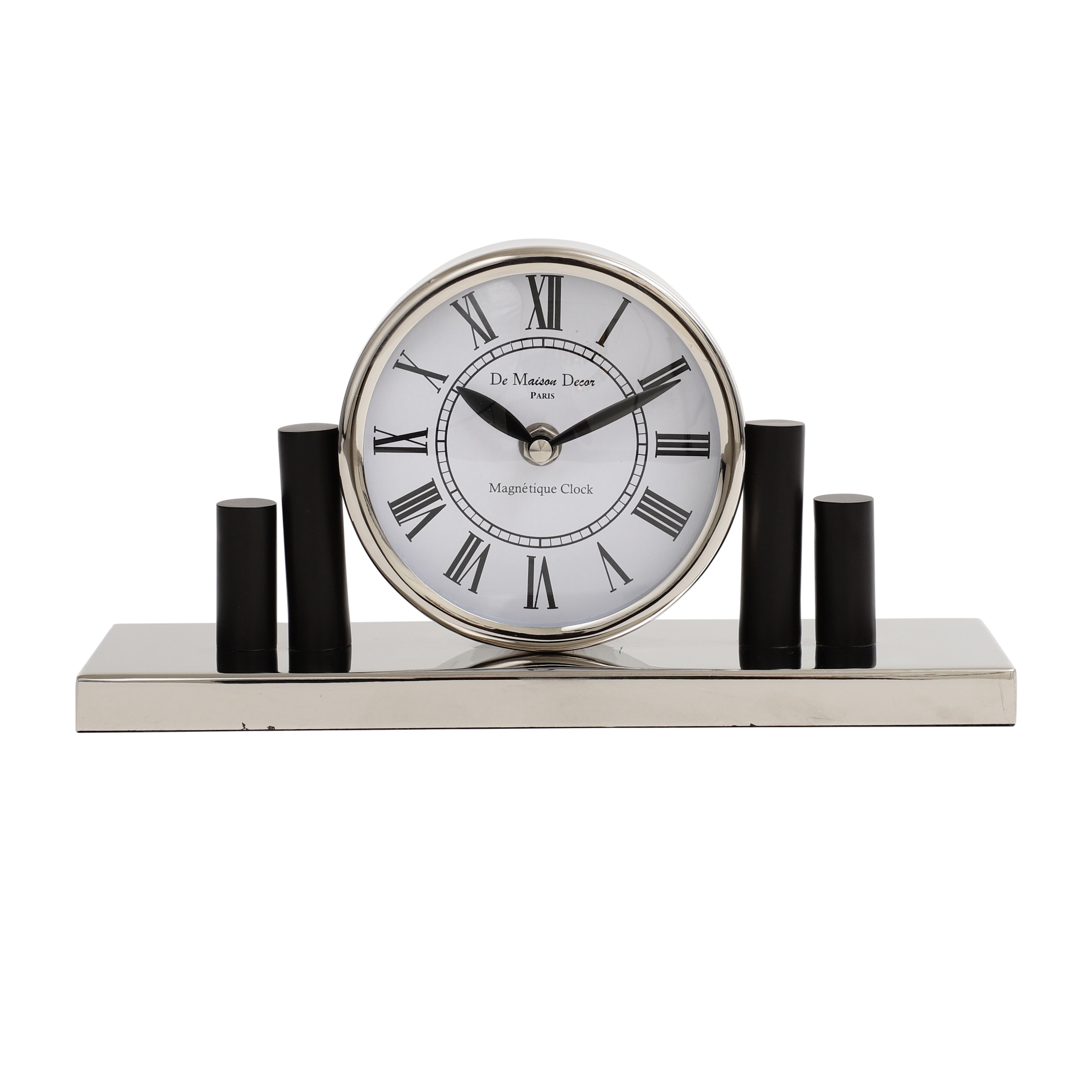 Harbor Hour clock in Silver