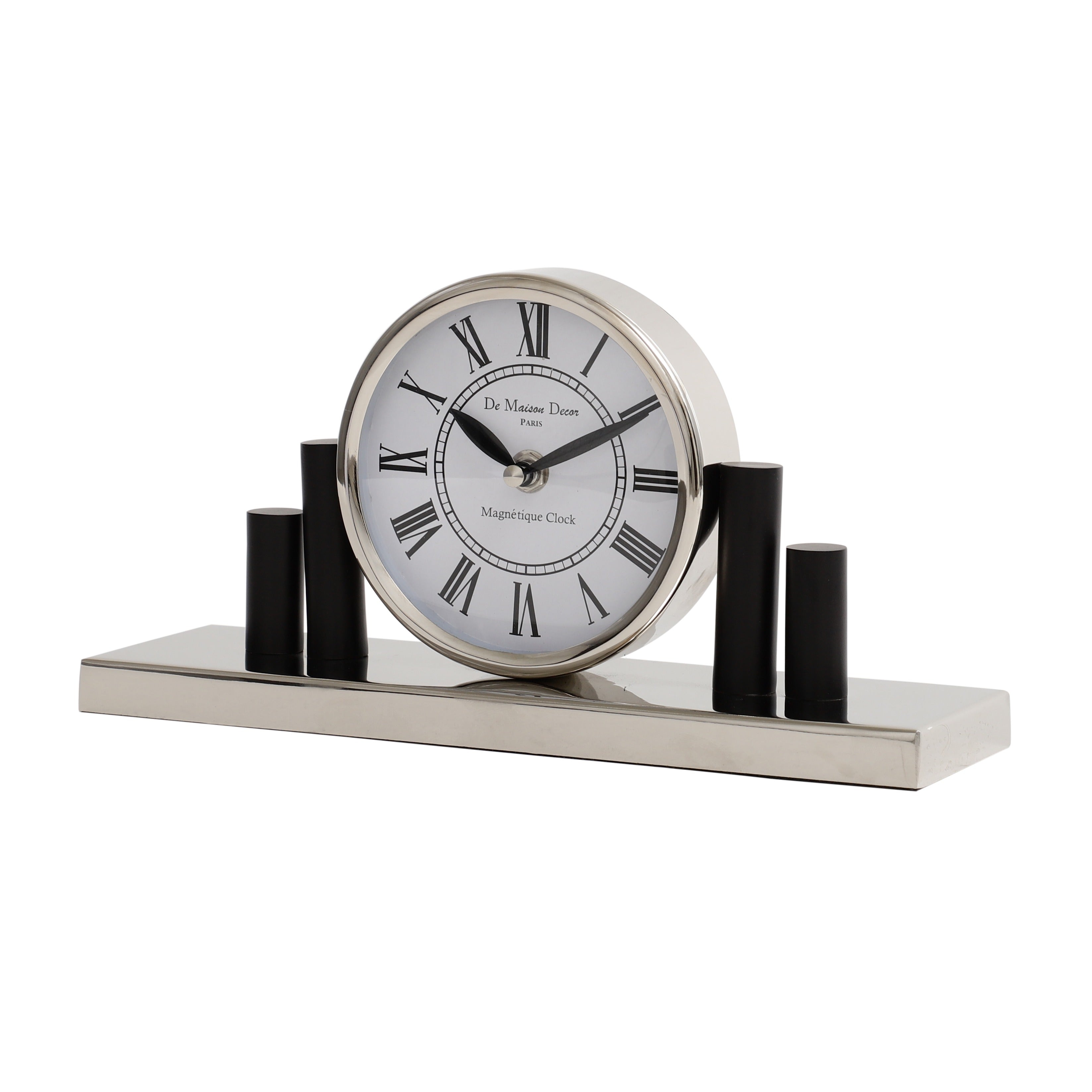 Harbor Hour clock in Silver