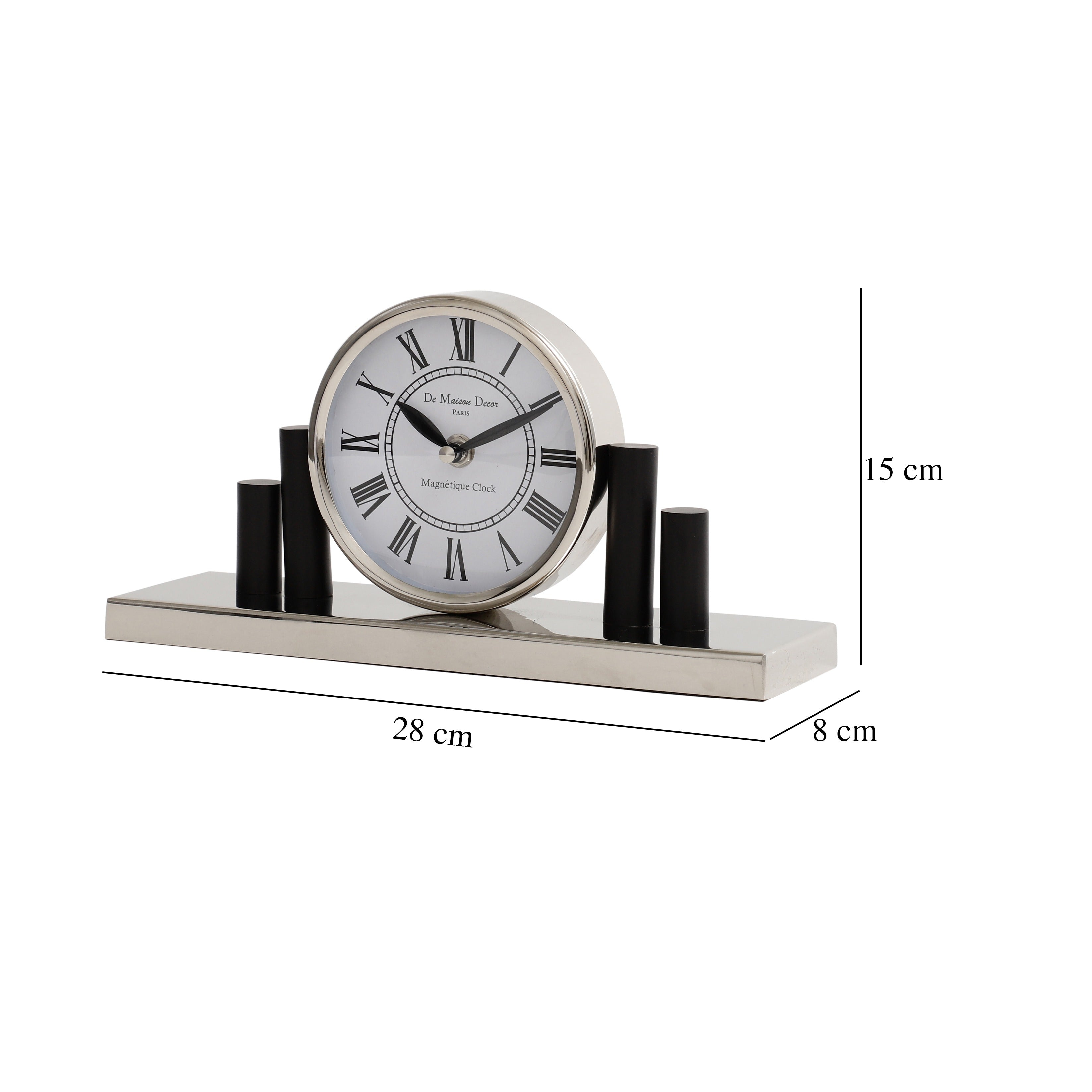 Harbor Hour clock in Silver