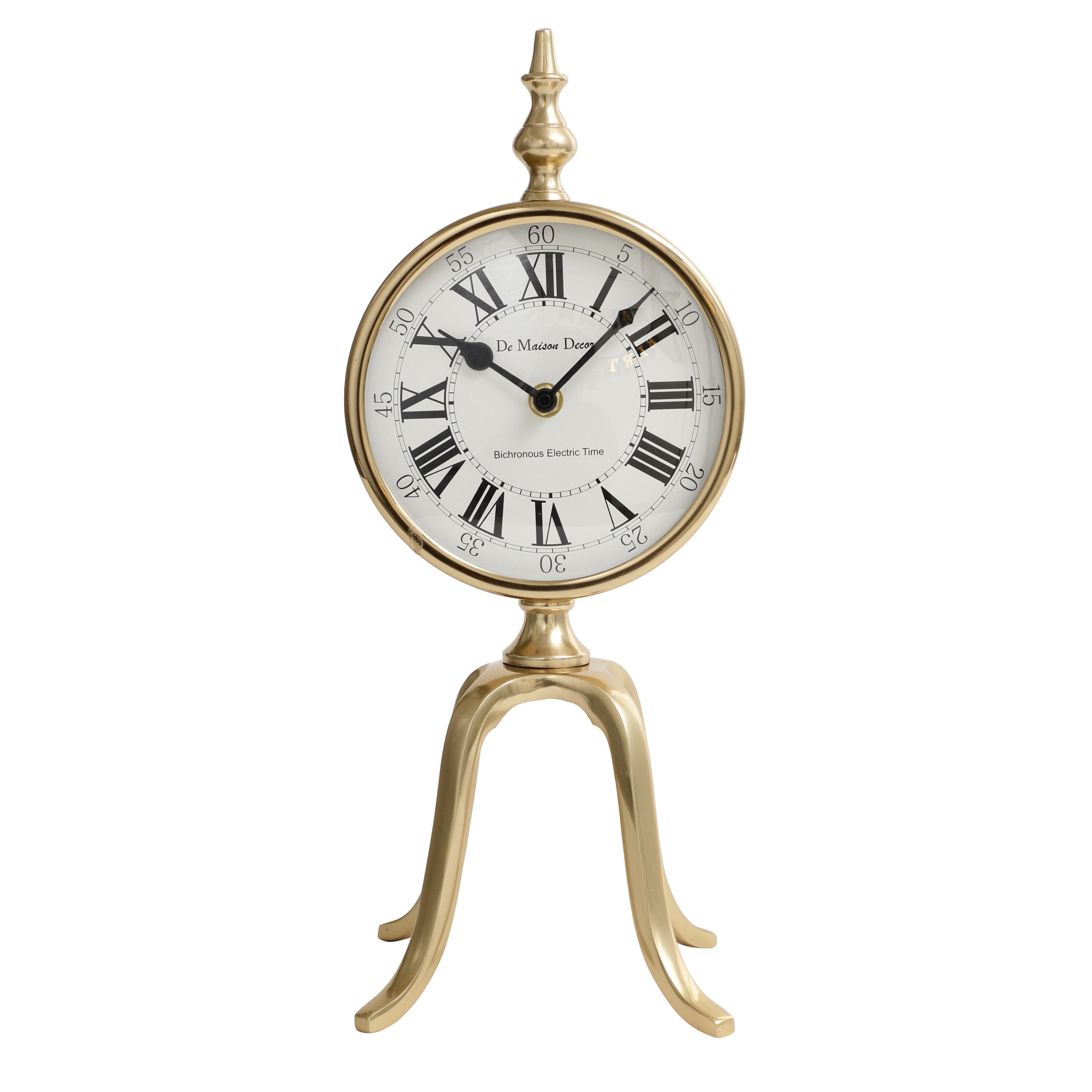 Quad Stand clock in Gold