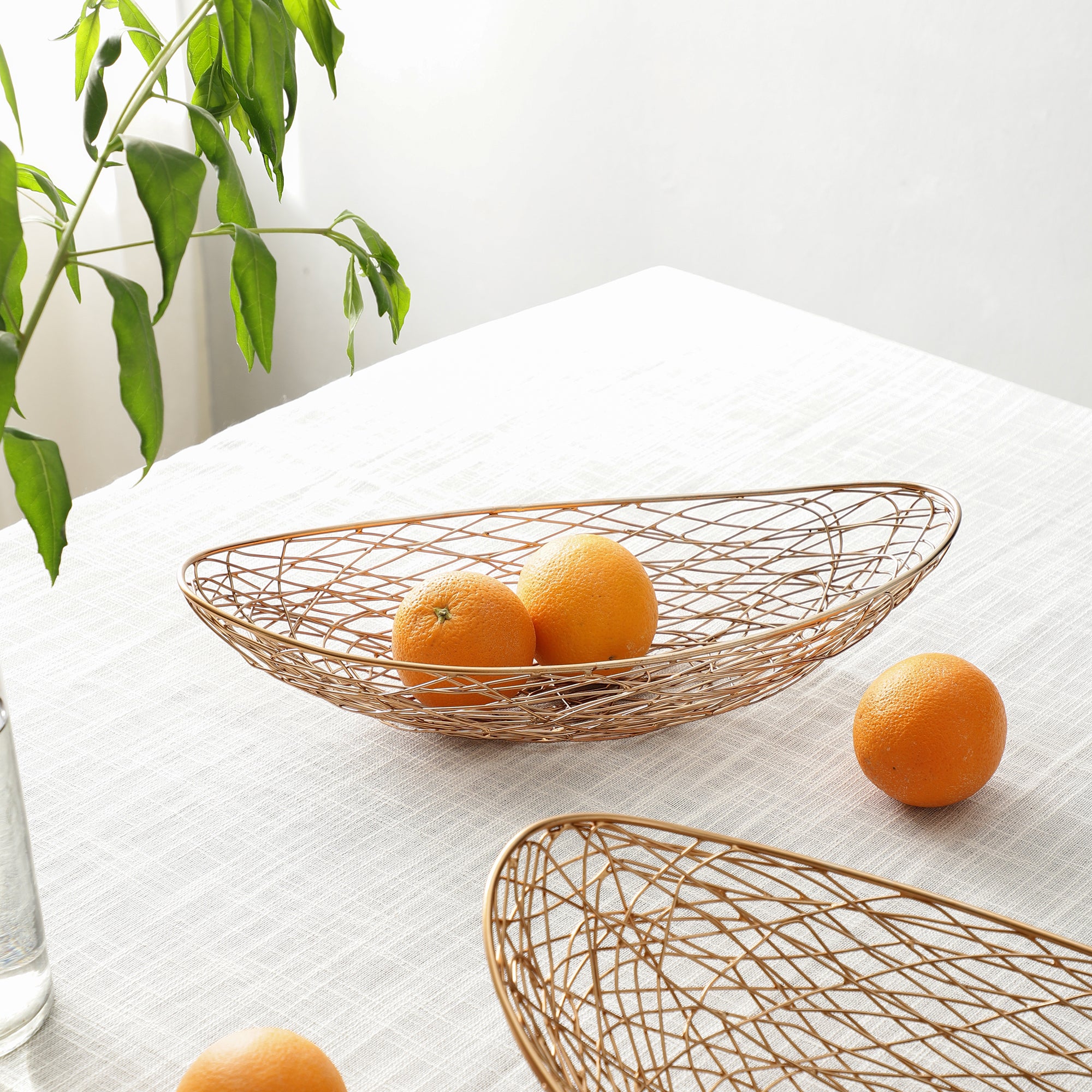 Vivian Basket Small Size In Copper - OUCHCART