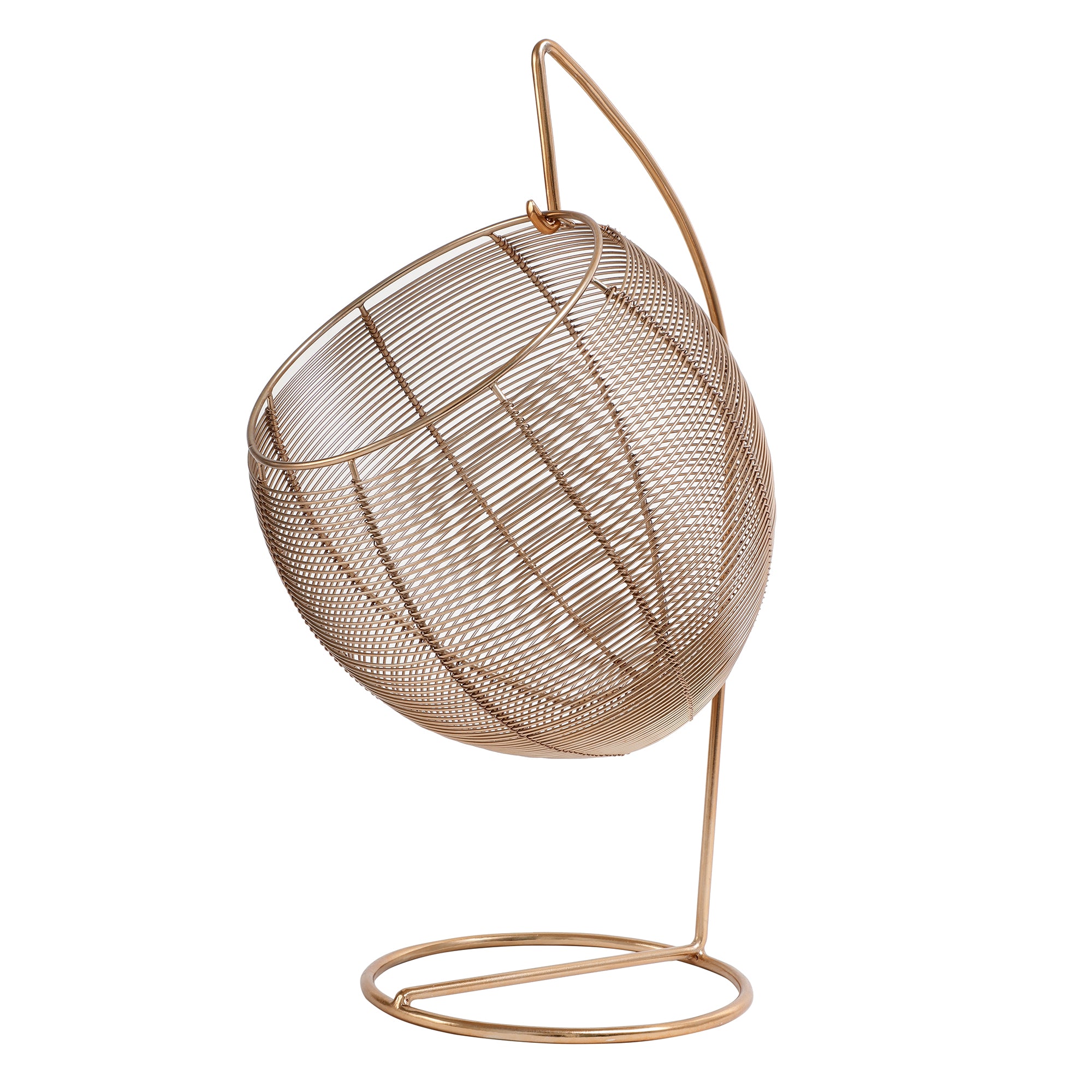 Skye's Fruit & Bread Basket in copper finish