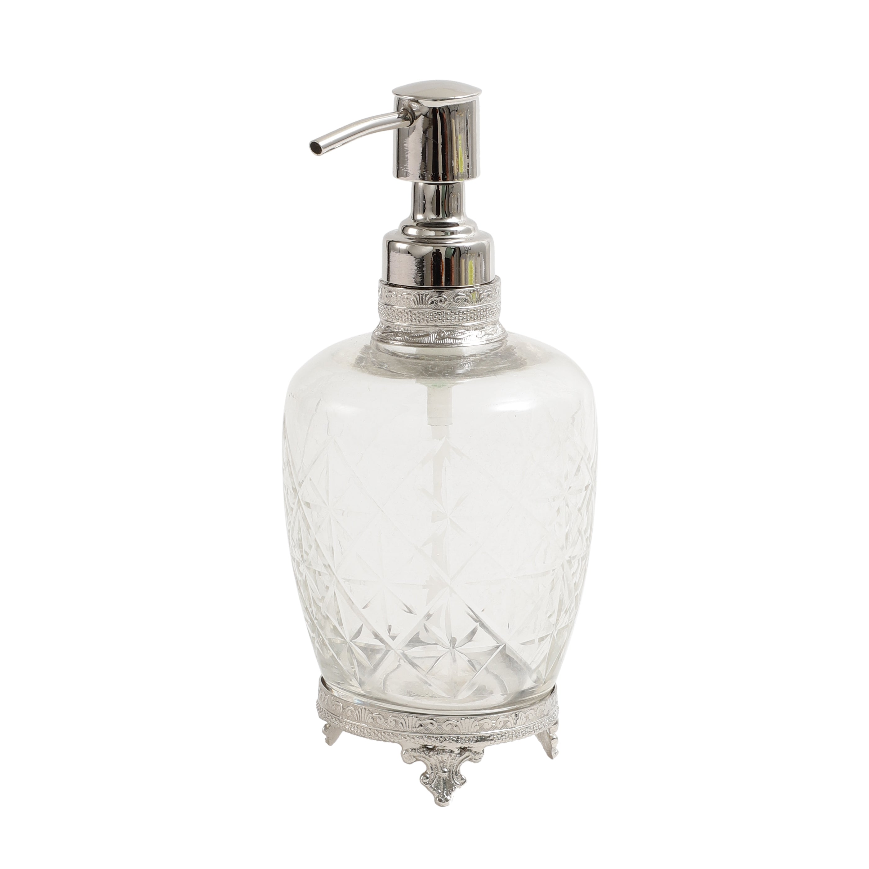 Starlight crystal Cut dispenser in silver