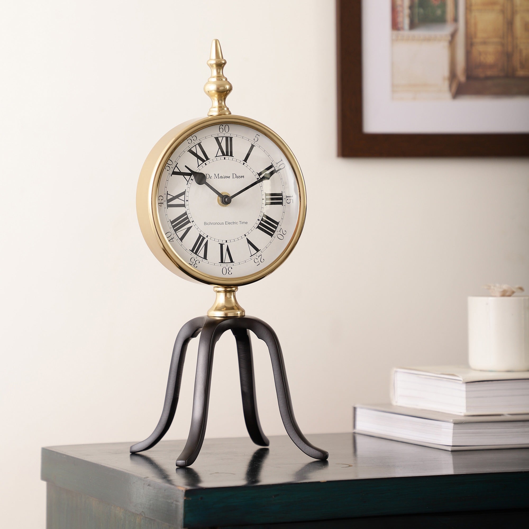 Quad Stand clock in Black