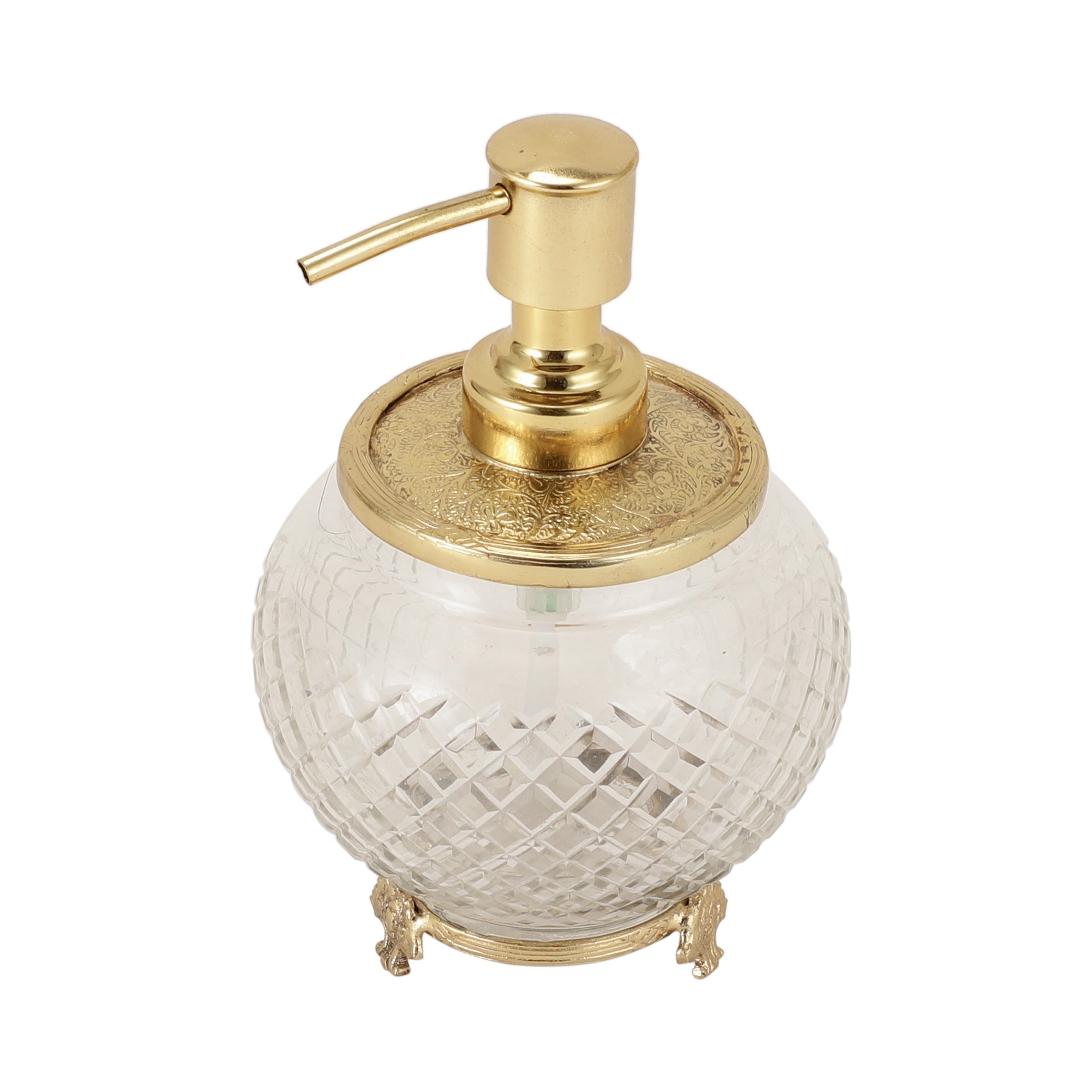 Ava crystal Cut dispenser in gold