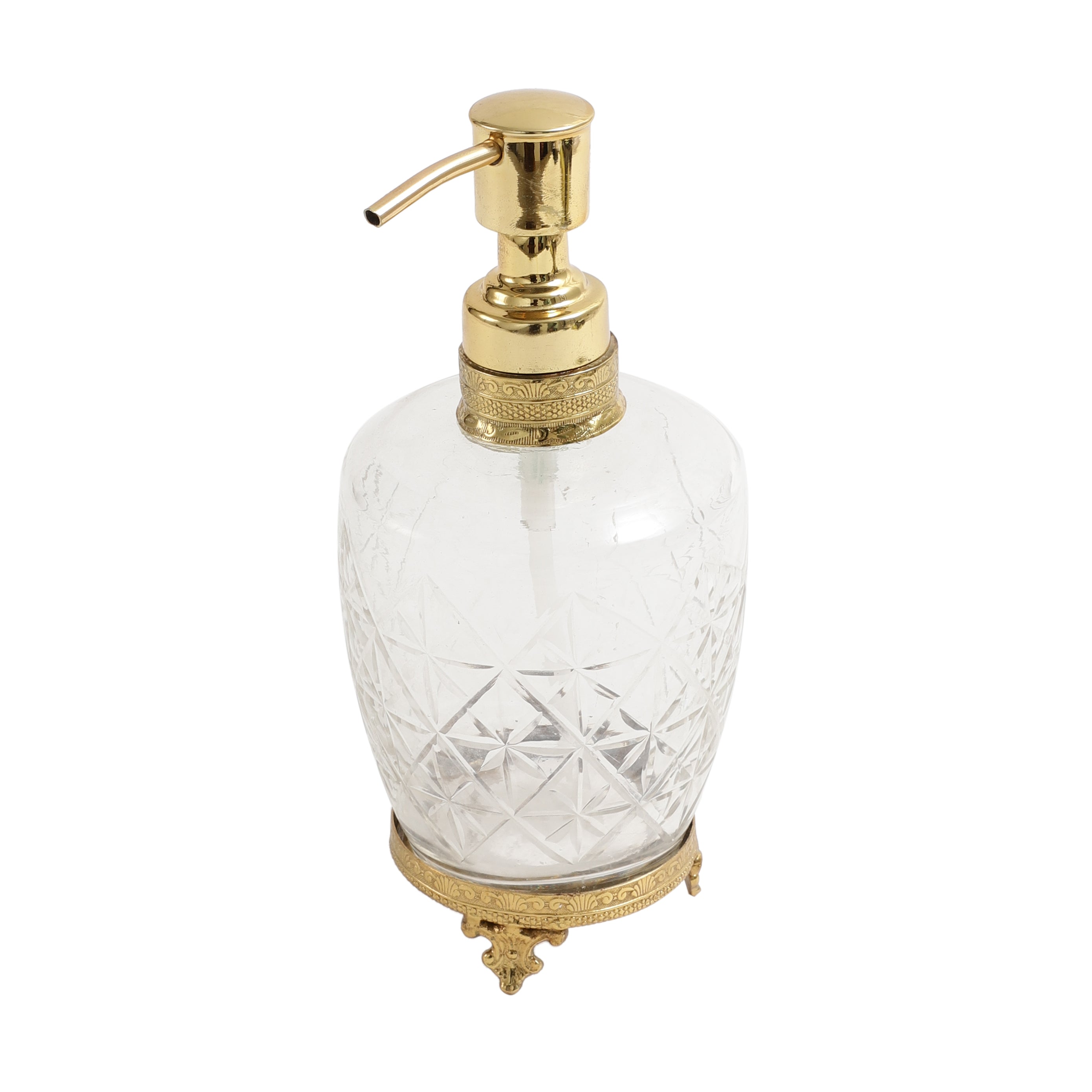 Starlight crystal Cut dispenser in gold