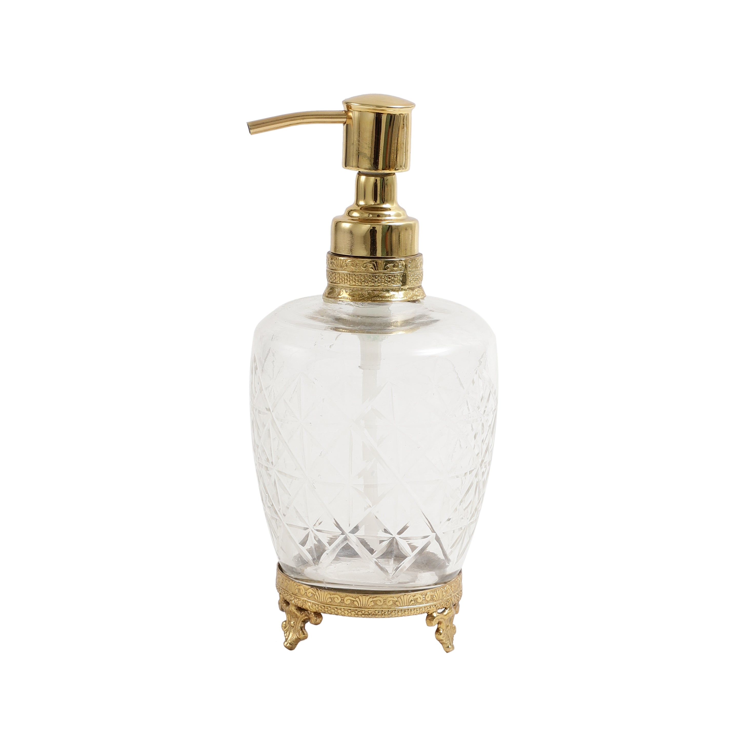 Starlight crystal Cut dispenser in gold