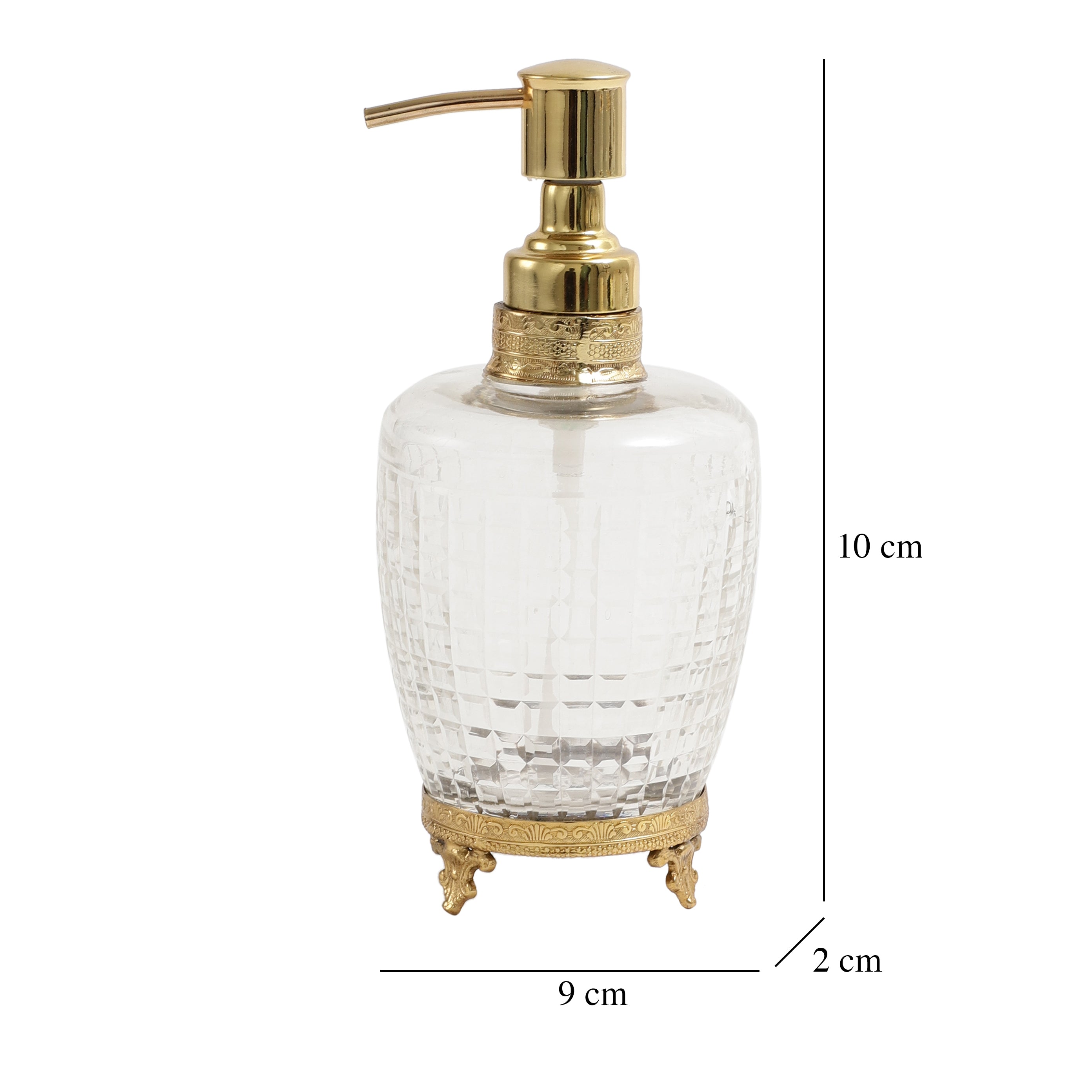 Alteza crystal Cut dispenser in gold