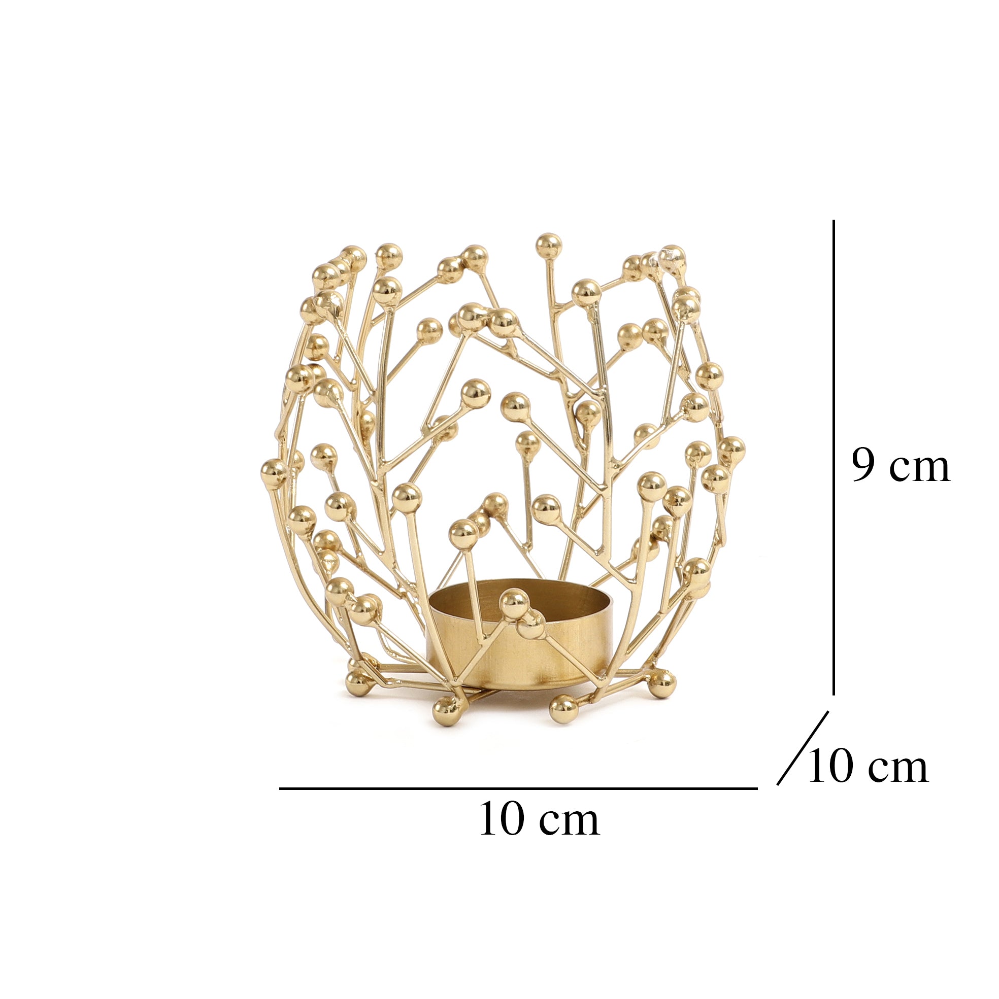 Juanita Tealight Holder in Gold