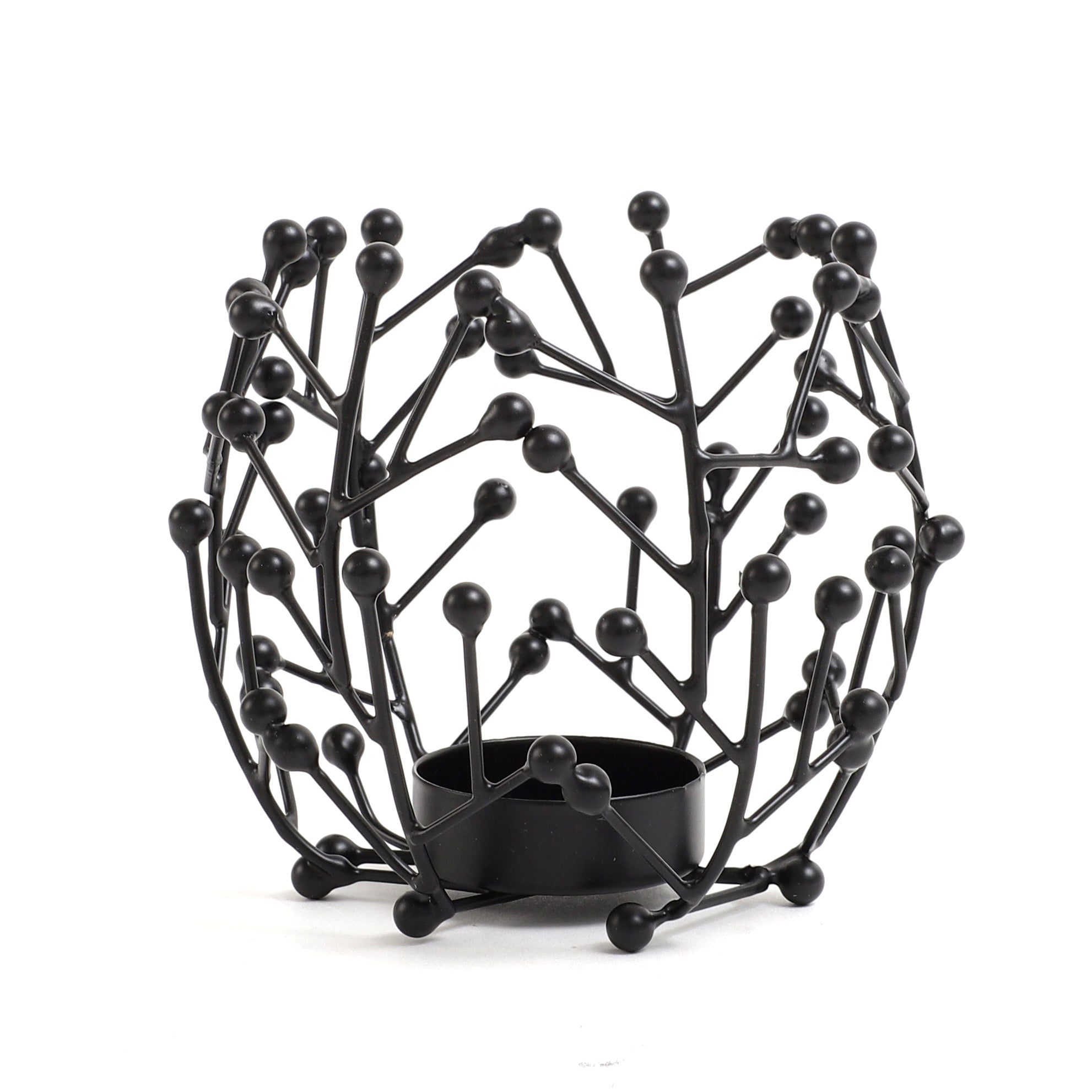 Juanita Tealight Holder in Black