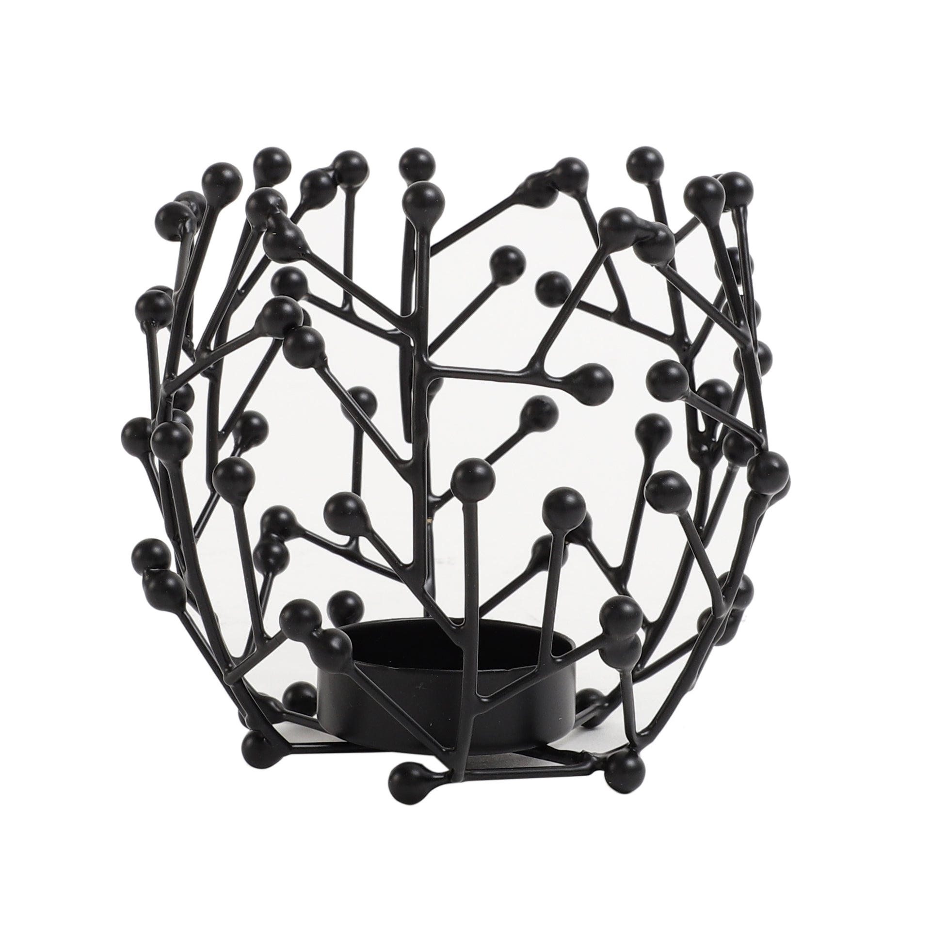 Juanita Tealight Holder in Black