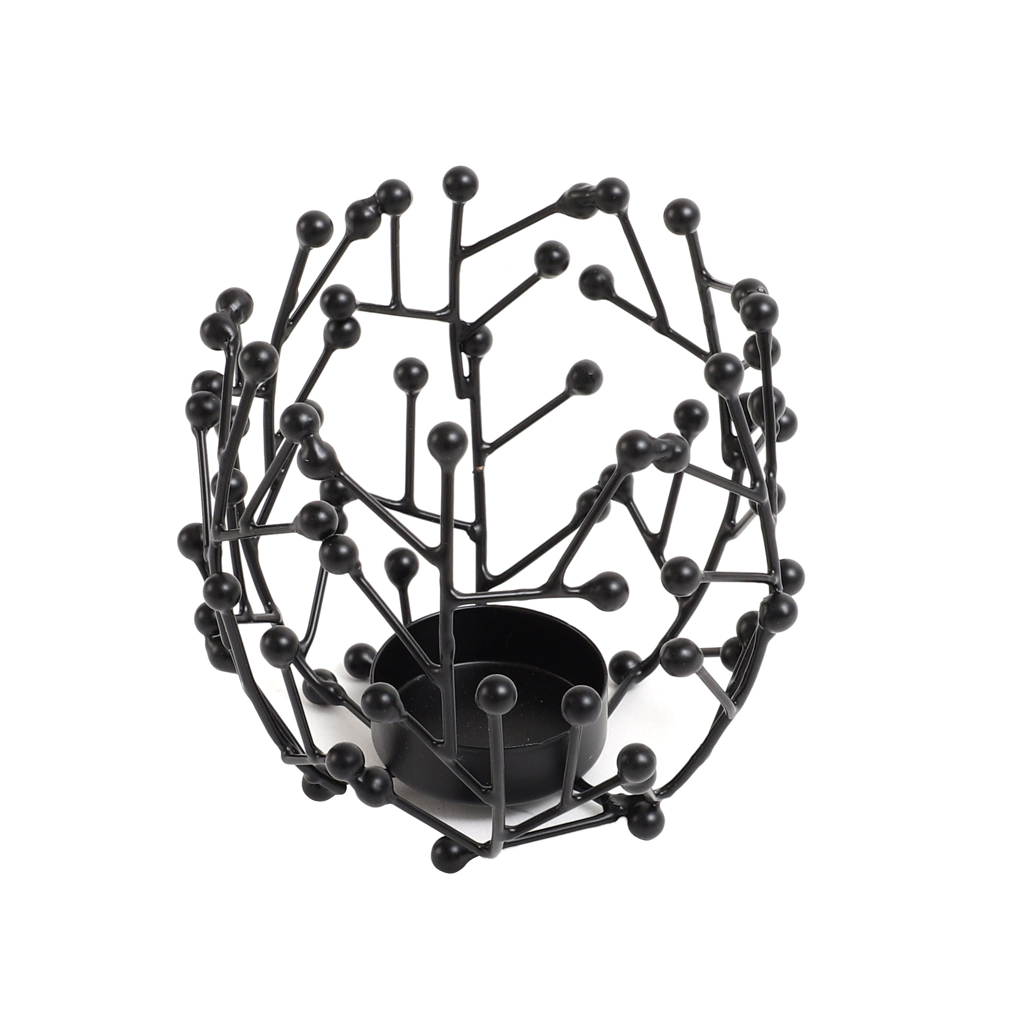 Juanita Tealight Holder in Black