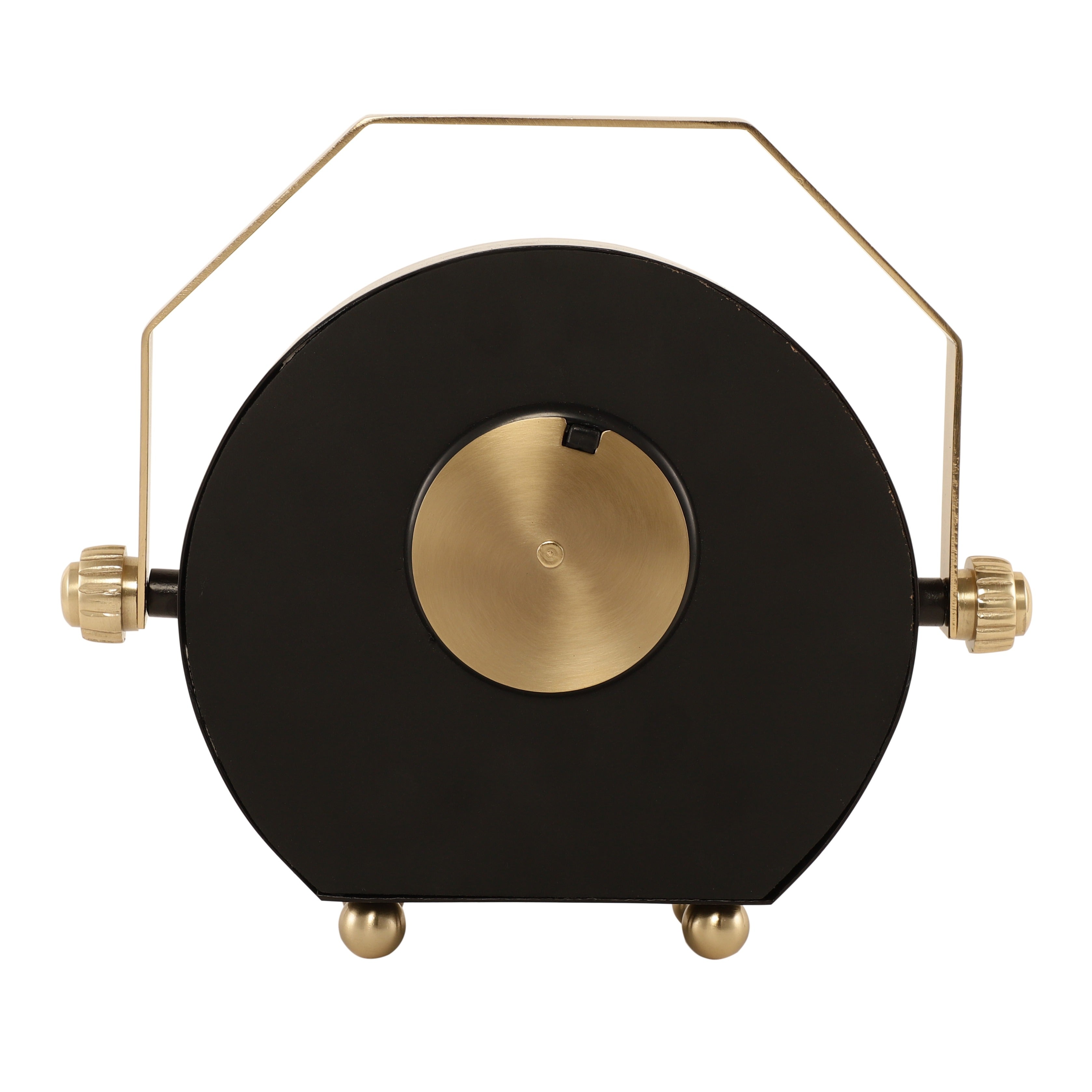 Kent Clock in black gold