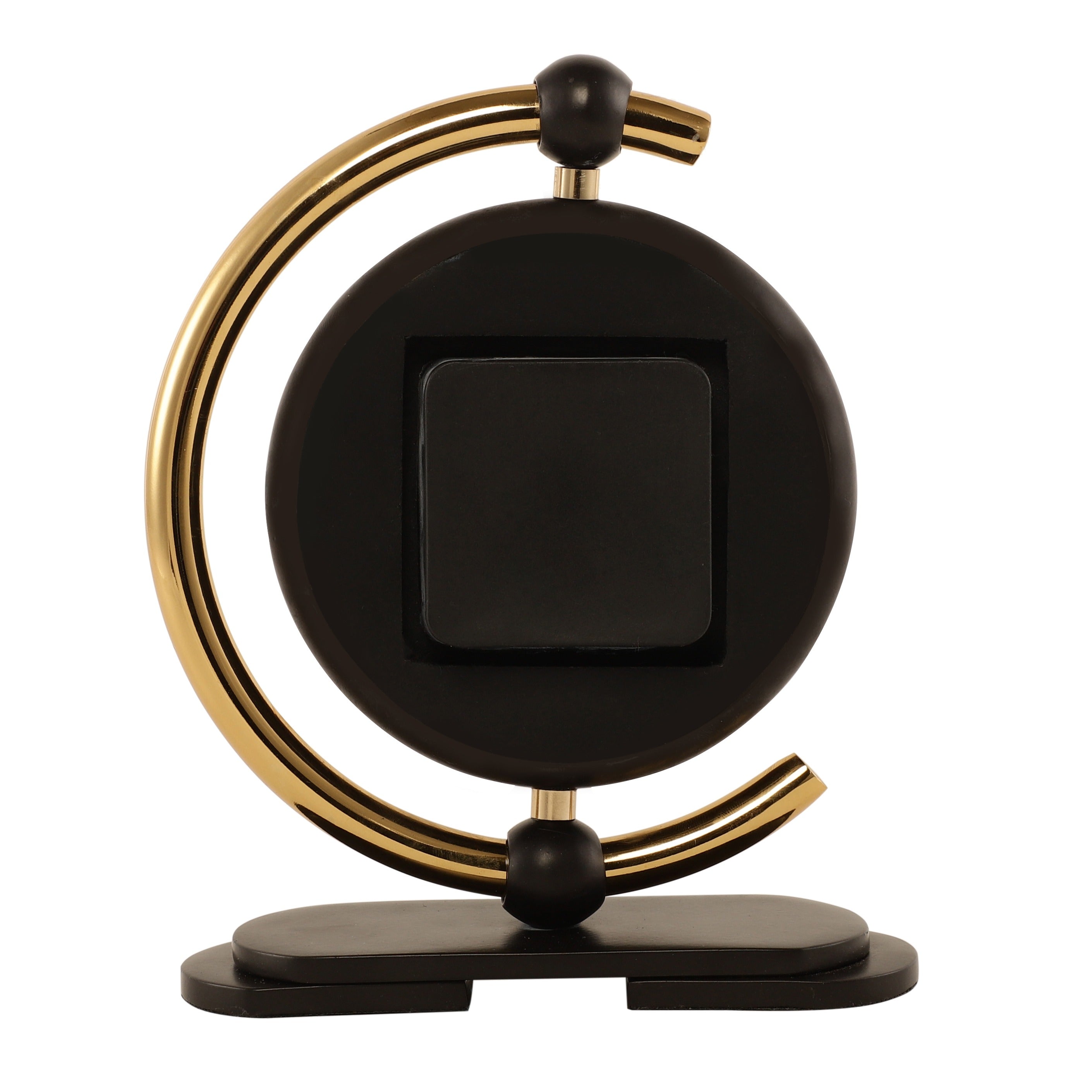 Aleksi 3 mini clock in black and gold