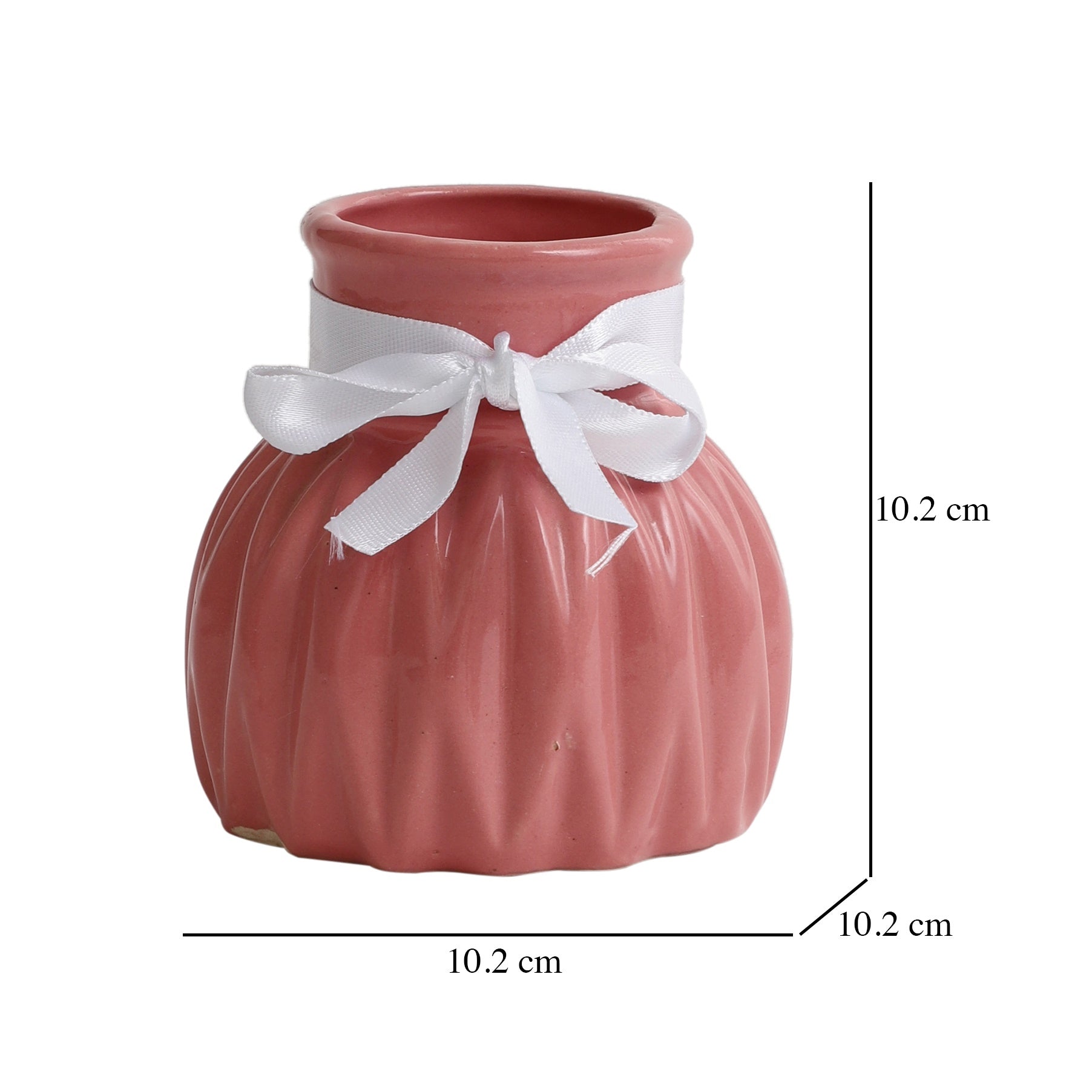 Pink WaveCera Vase small