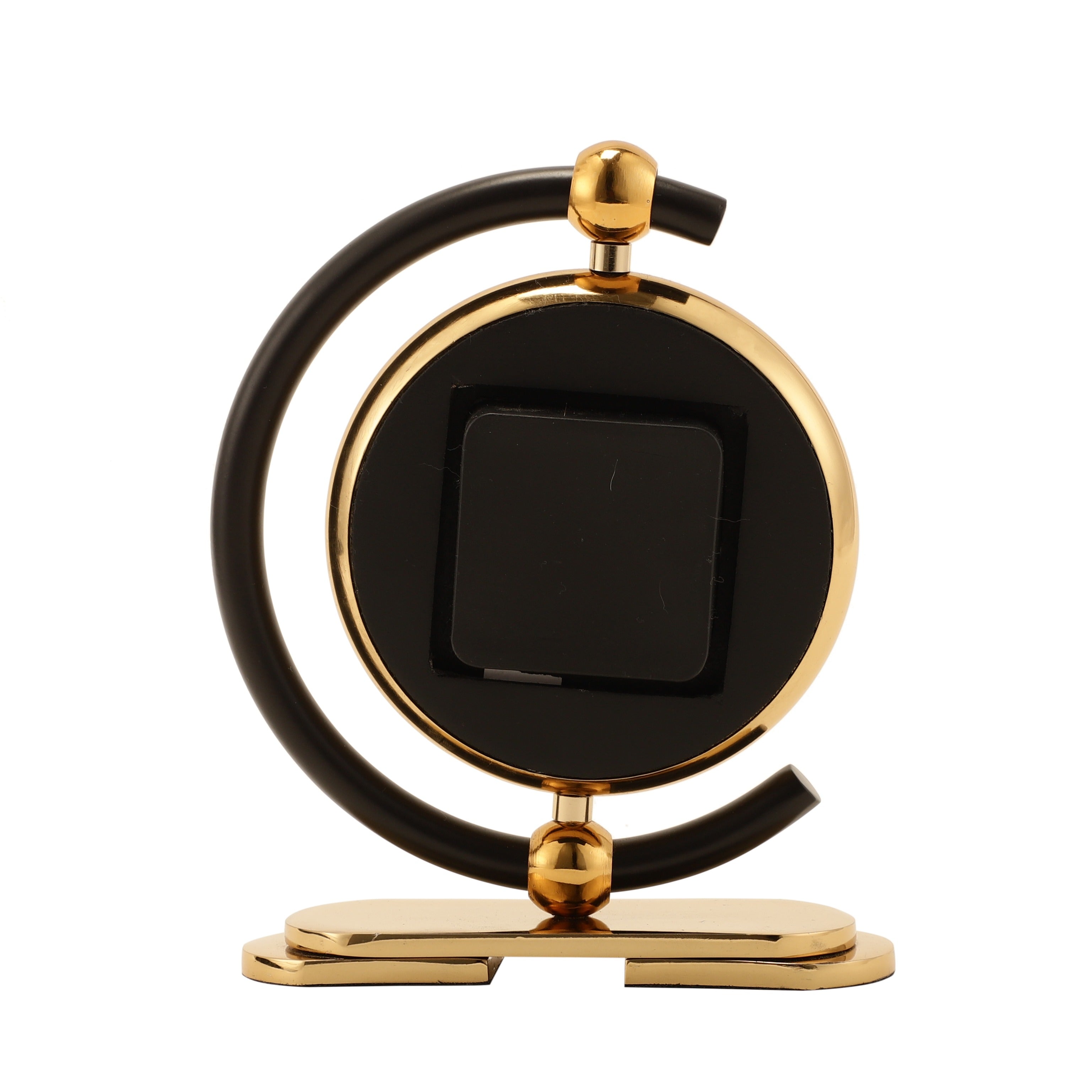 Aleksi 3 mini clock in black and gold