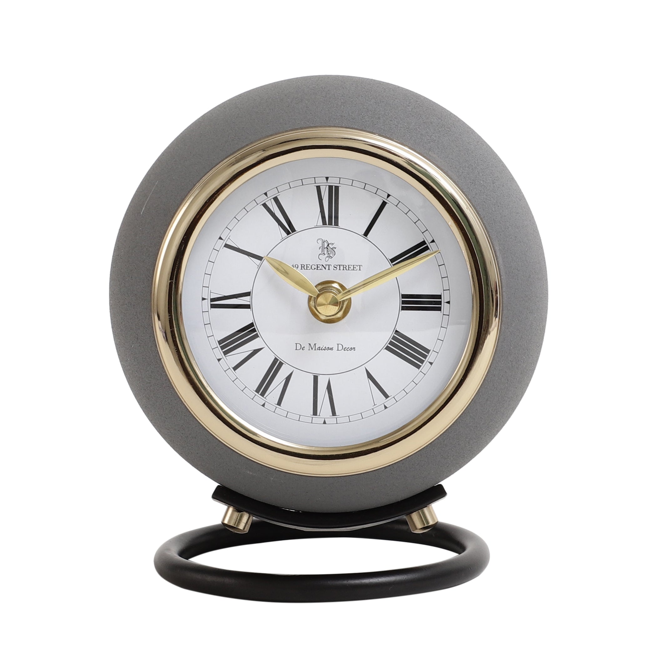 Assiral stand clock in grey