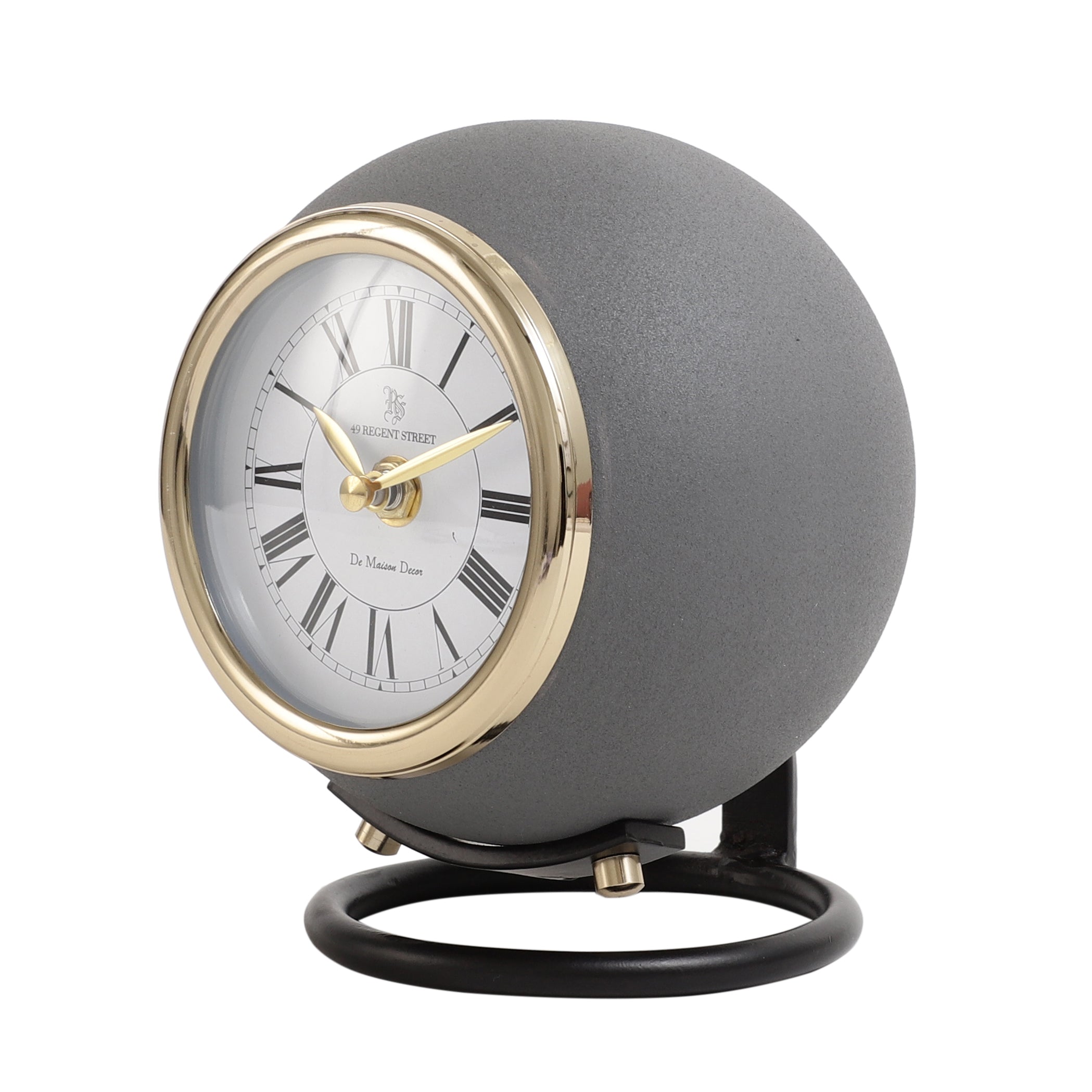 Assiral stand clock in grey