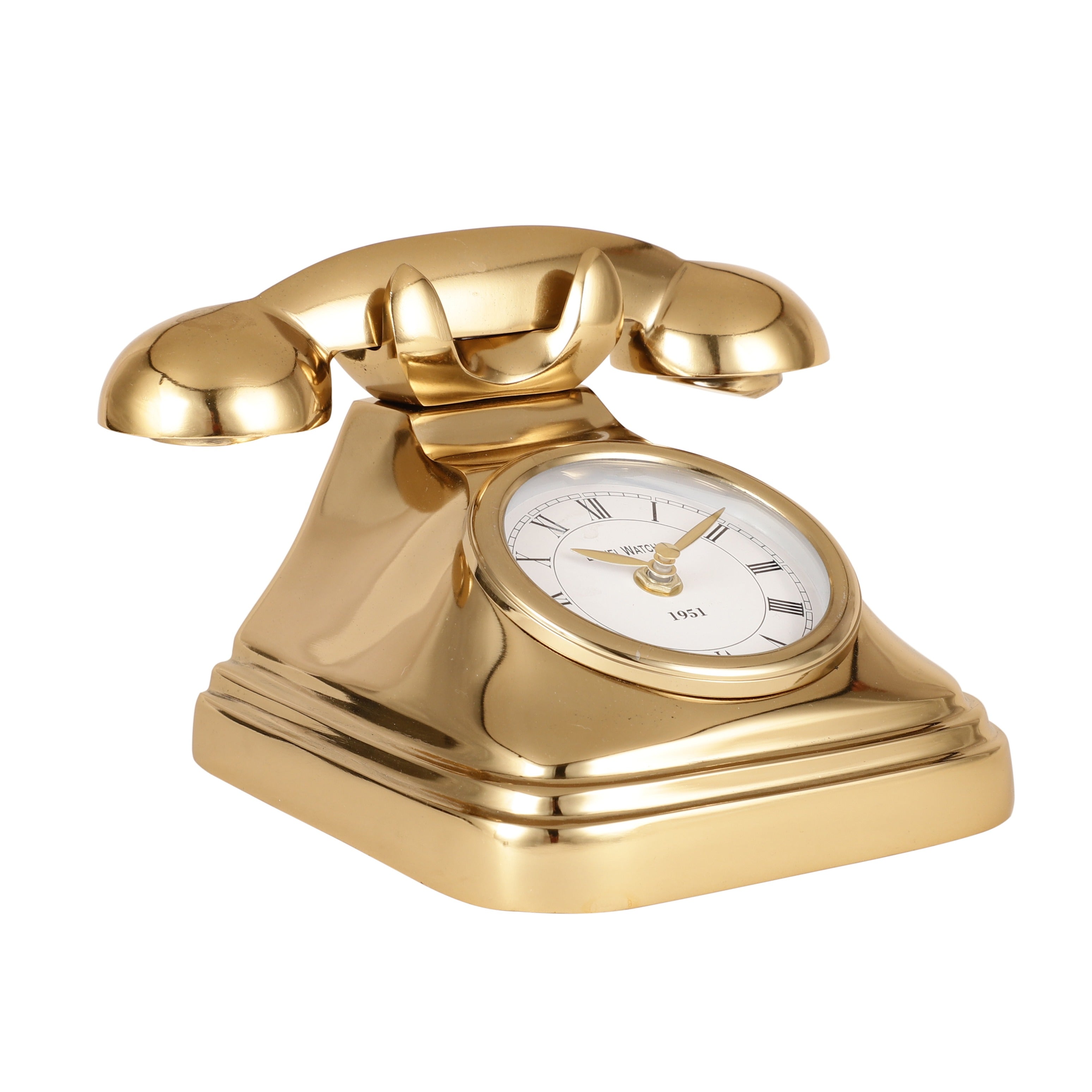 DialTime Table Clock in Gold Finish