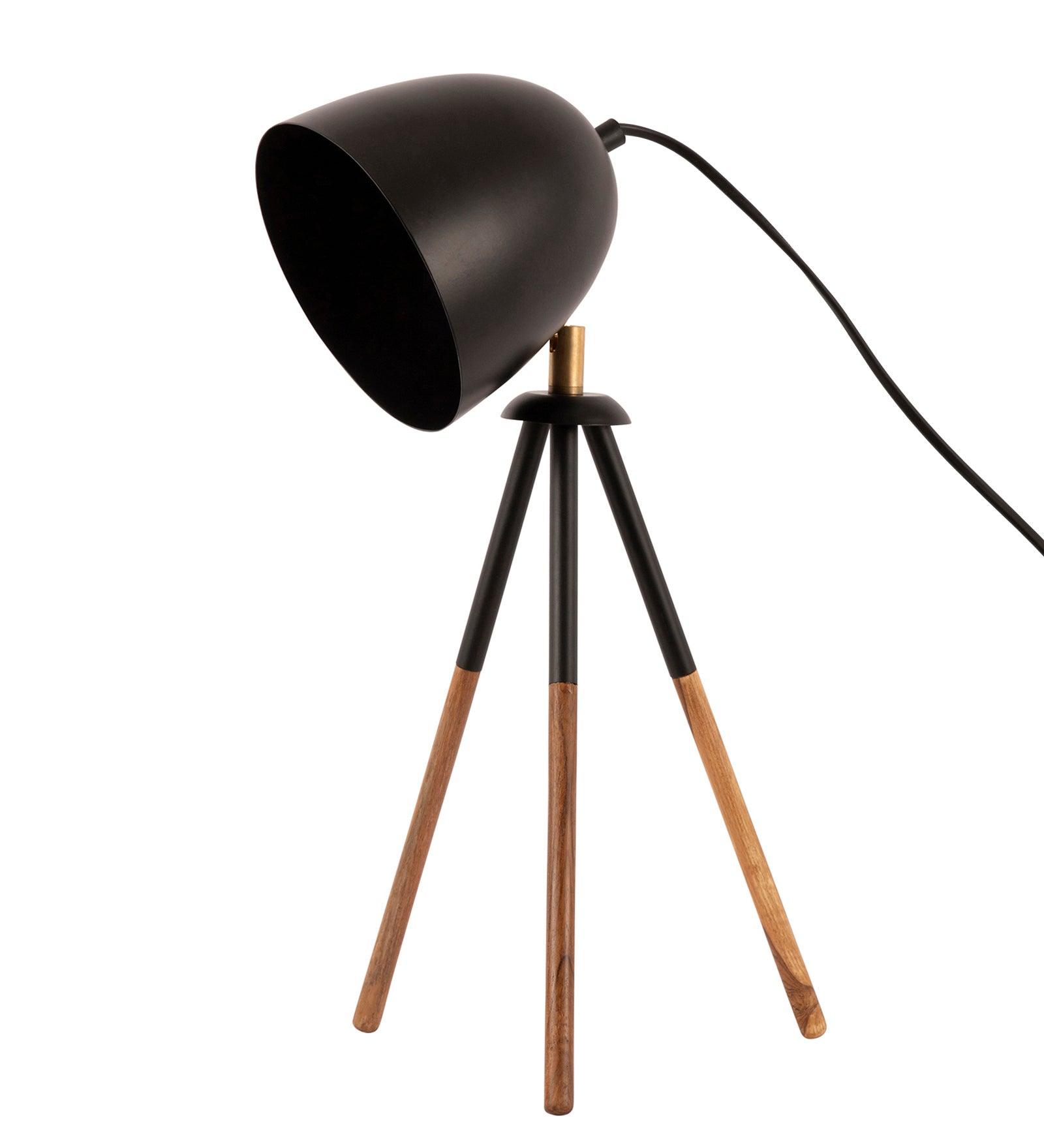 Teak Bud Desk Lamp Black - Ouch Cart 