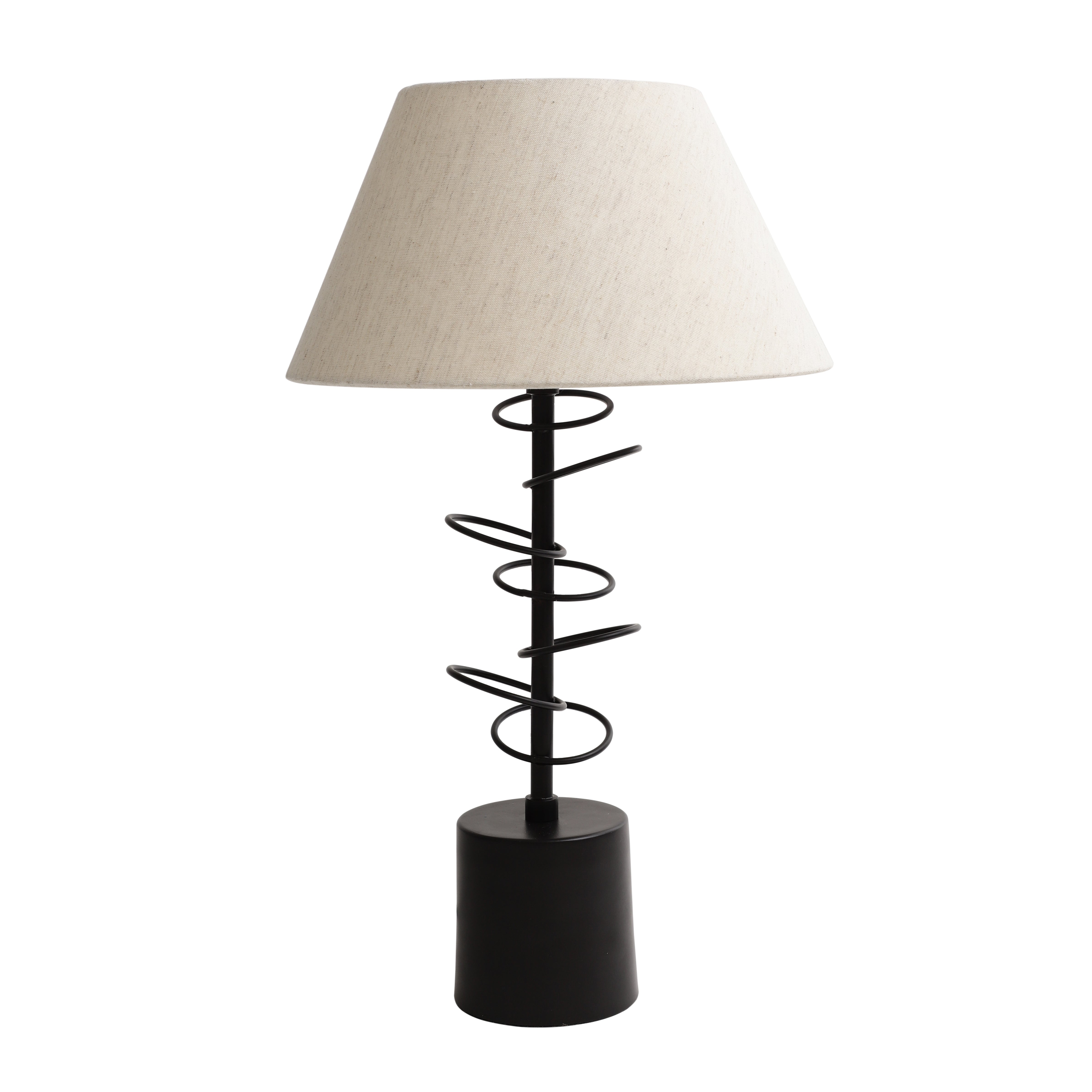 Cascading rings lamp black