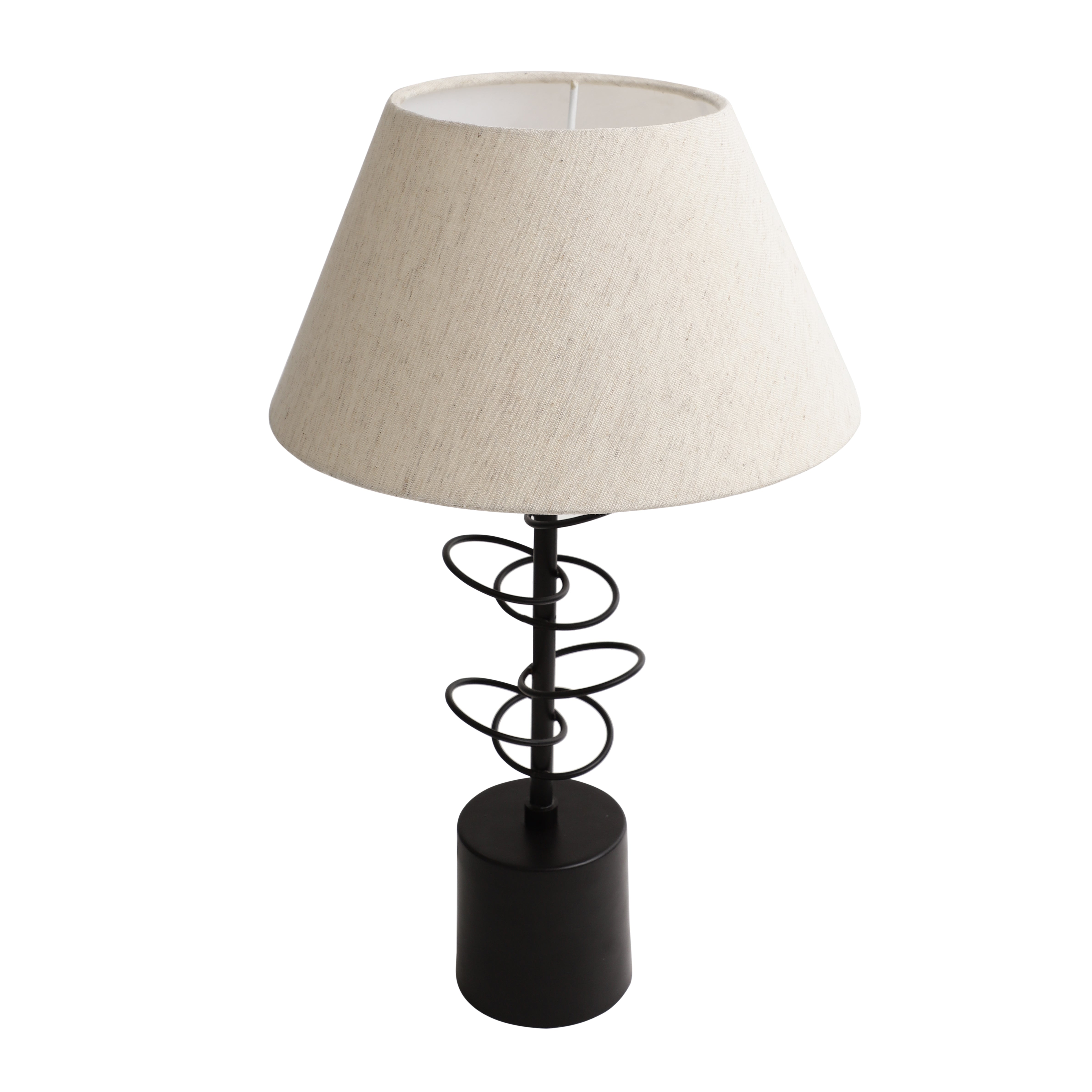 Cascading rings lamp black