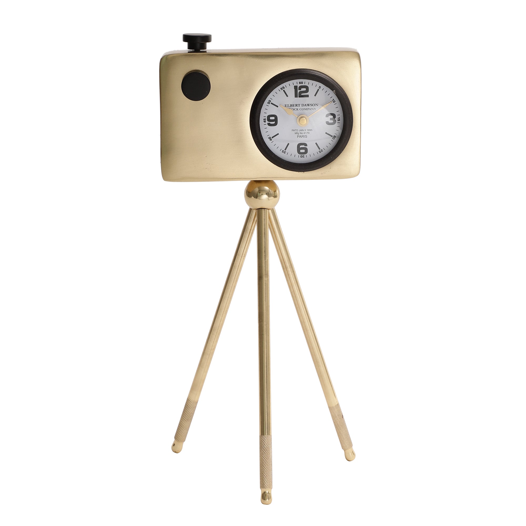 Cameratic Clock in Gold