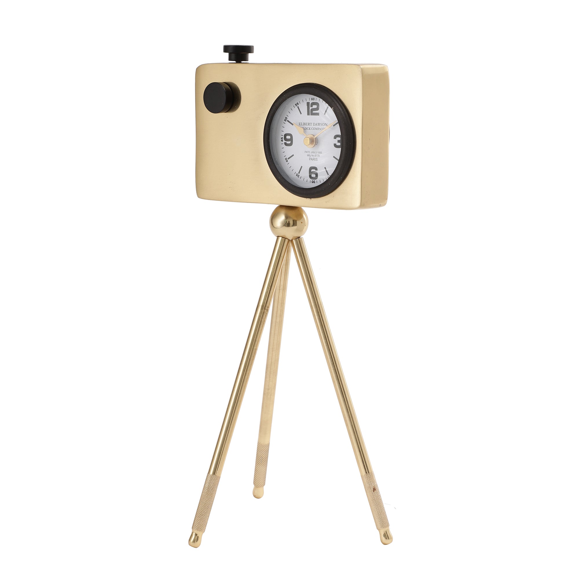 Cameratic Clock in Gold