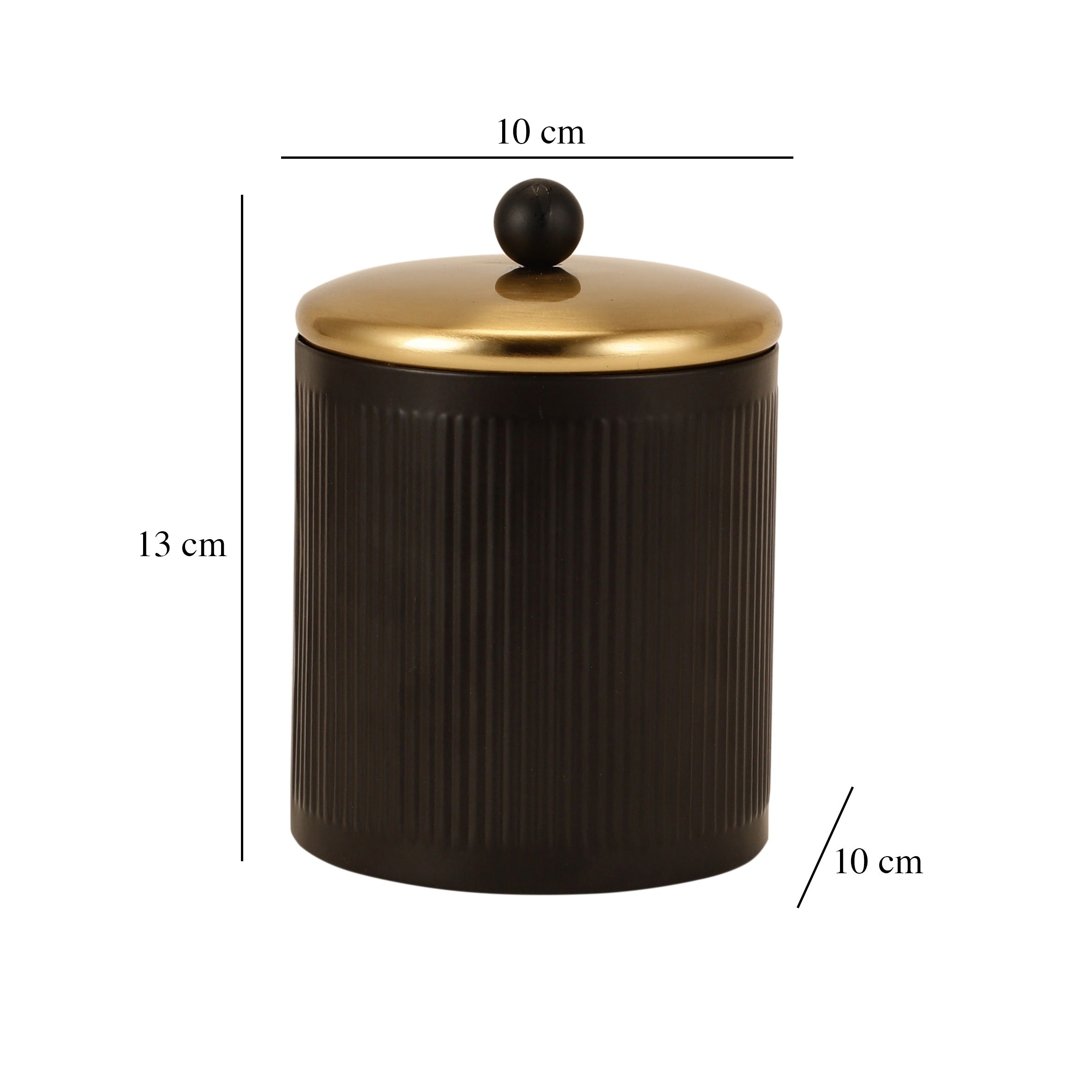 Luxora cylindrical box in Black