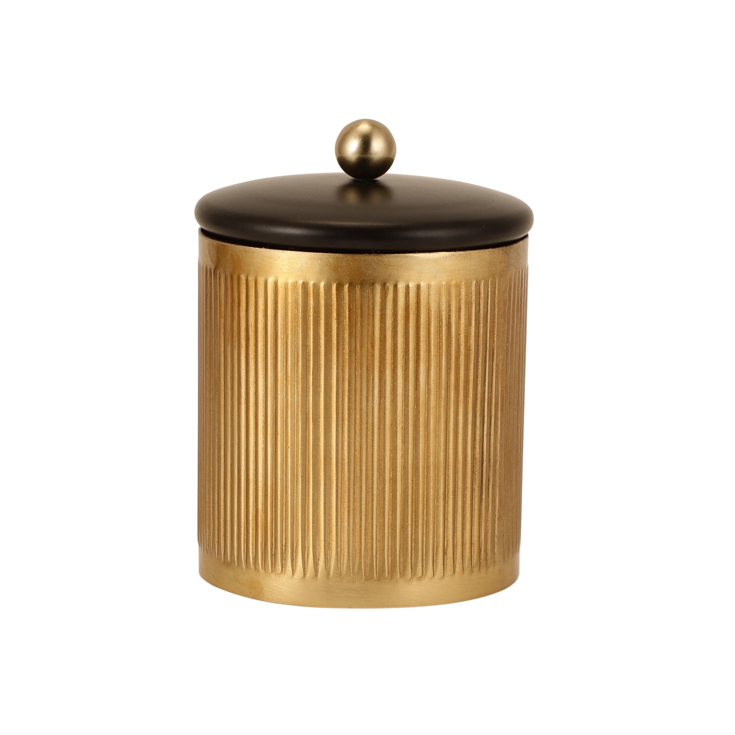 Luxora cylindrical box in Gold