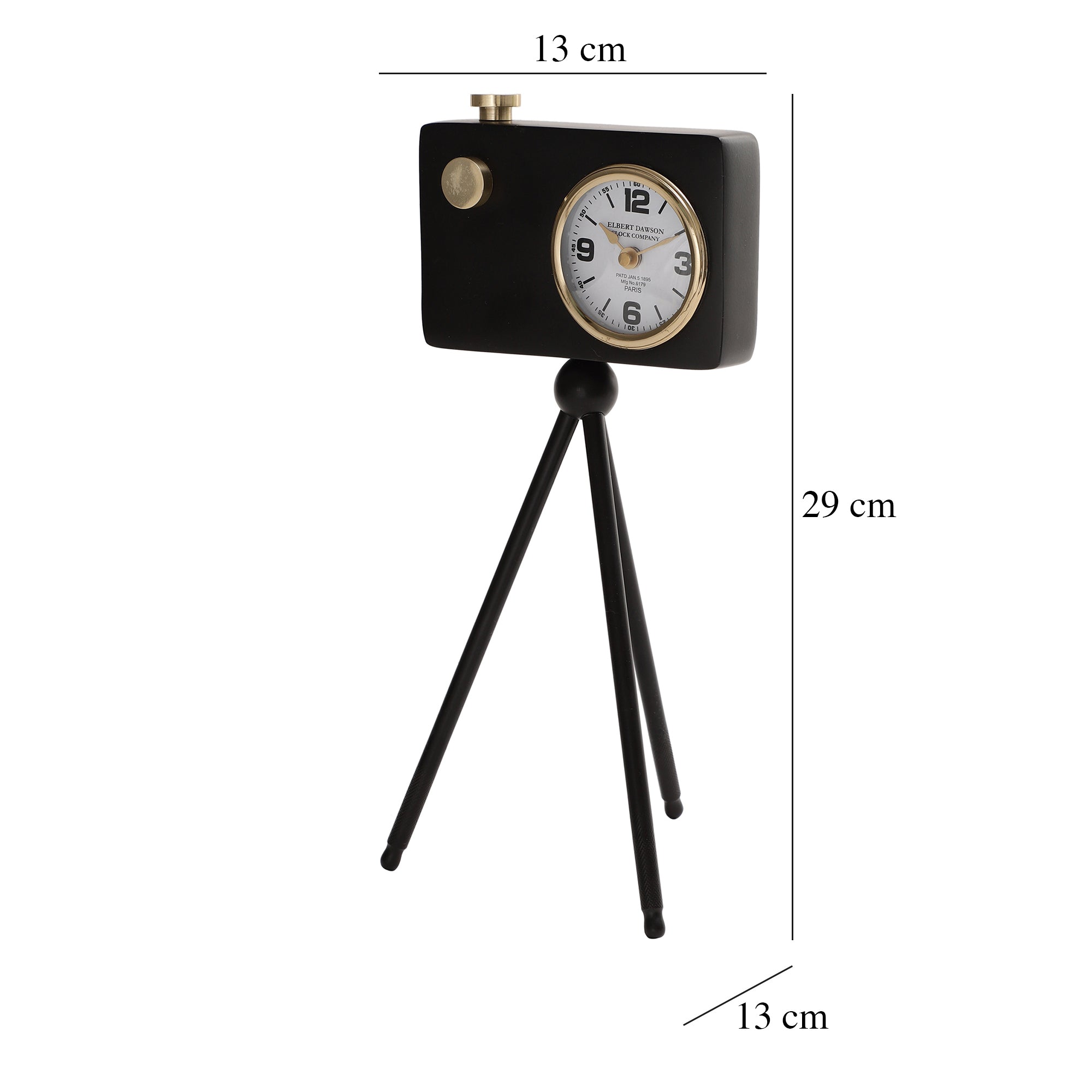 Cameratic Clock in Black