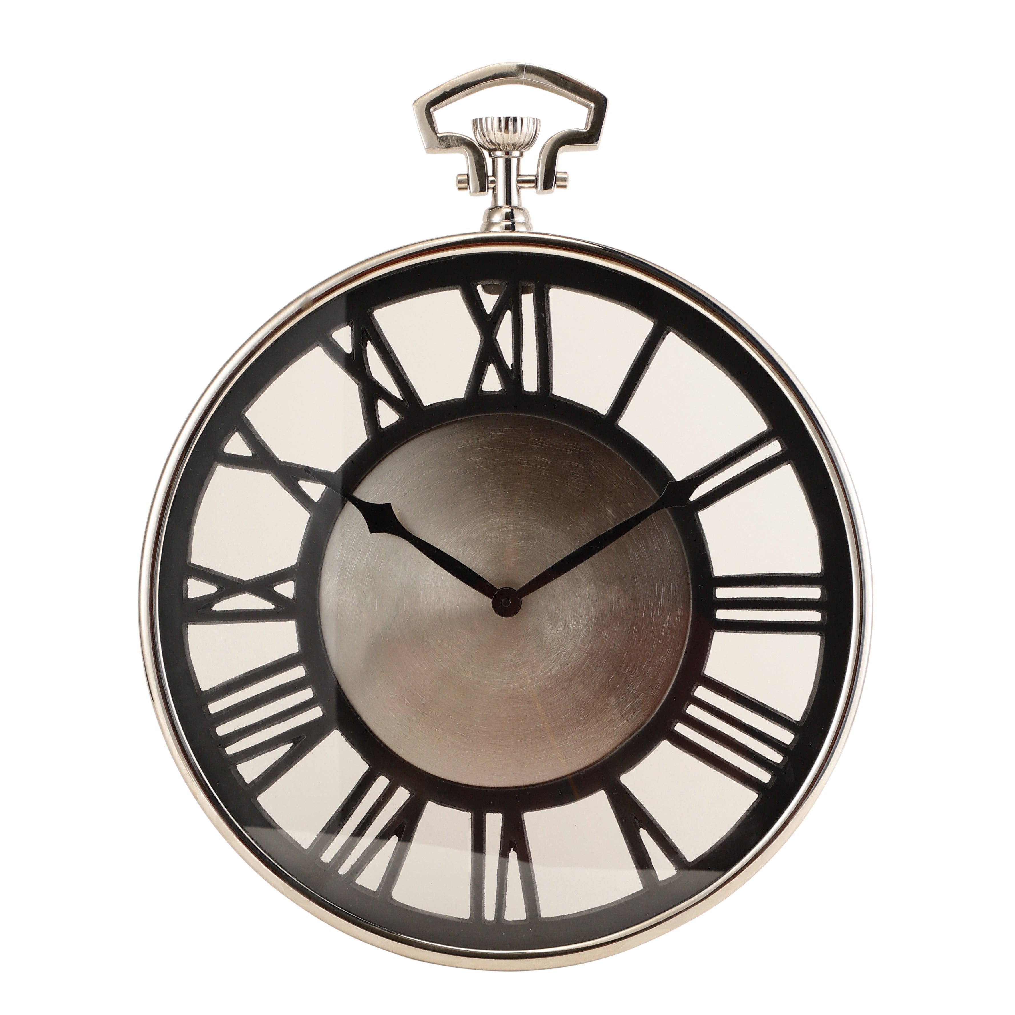 Vigil Wall Clock in Silver