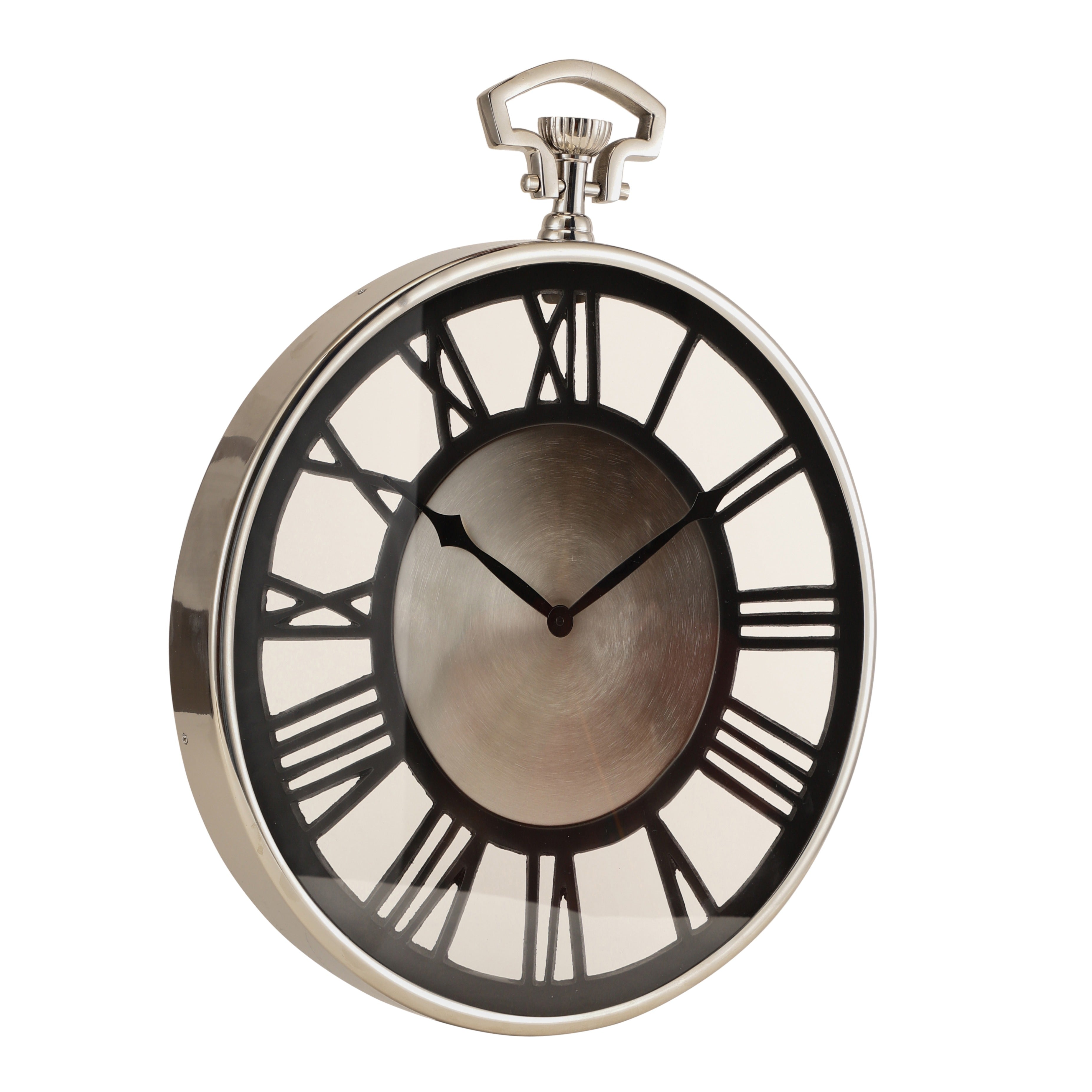 Vigil Wall Clock in Silver