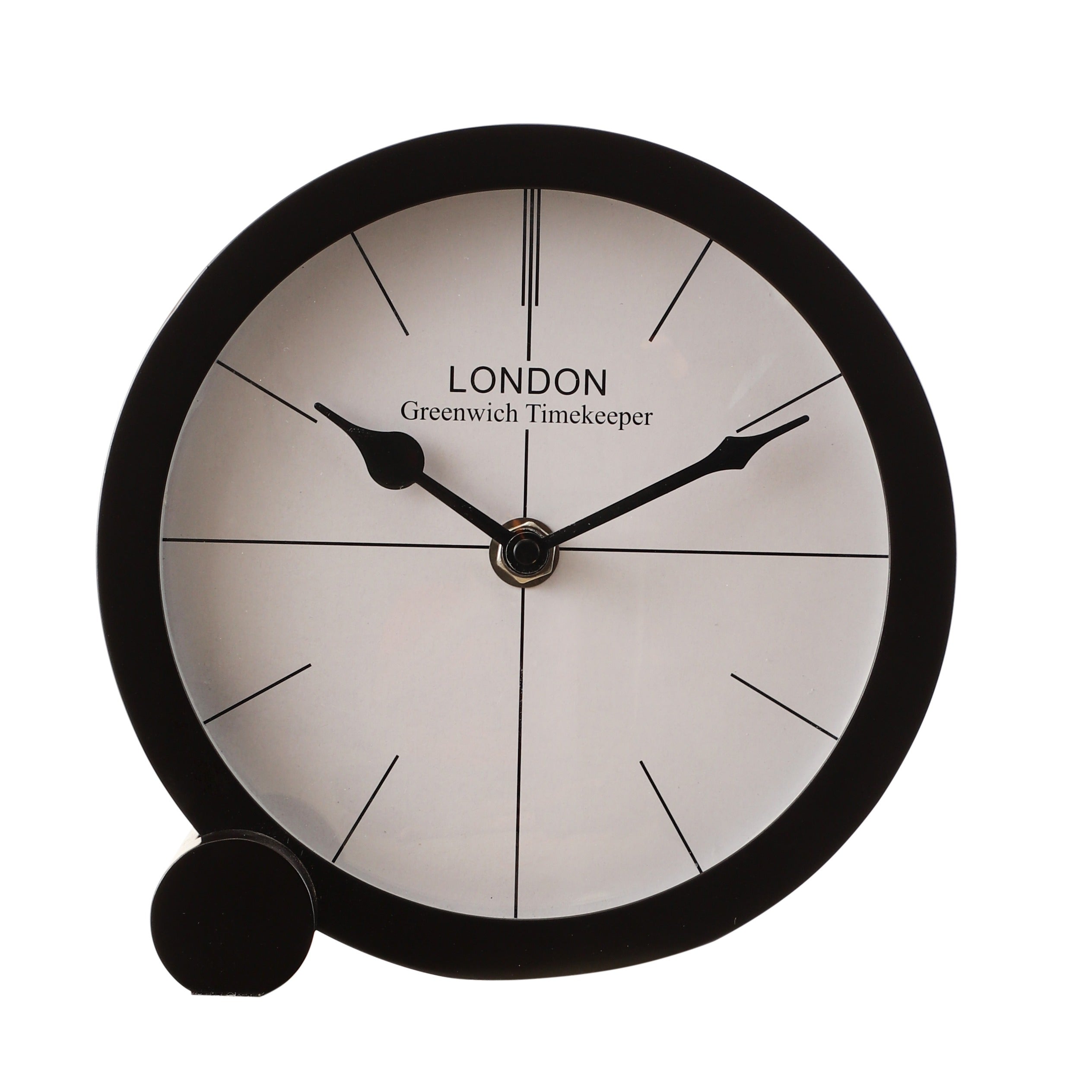 langston table clock in black